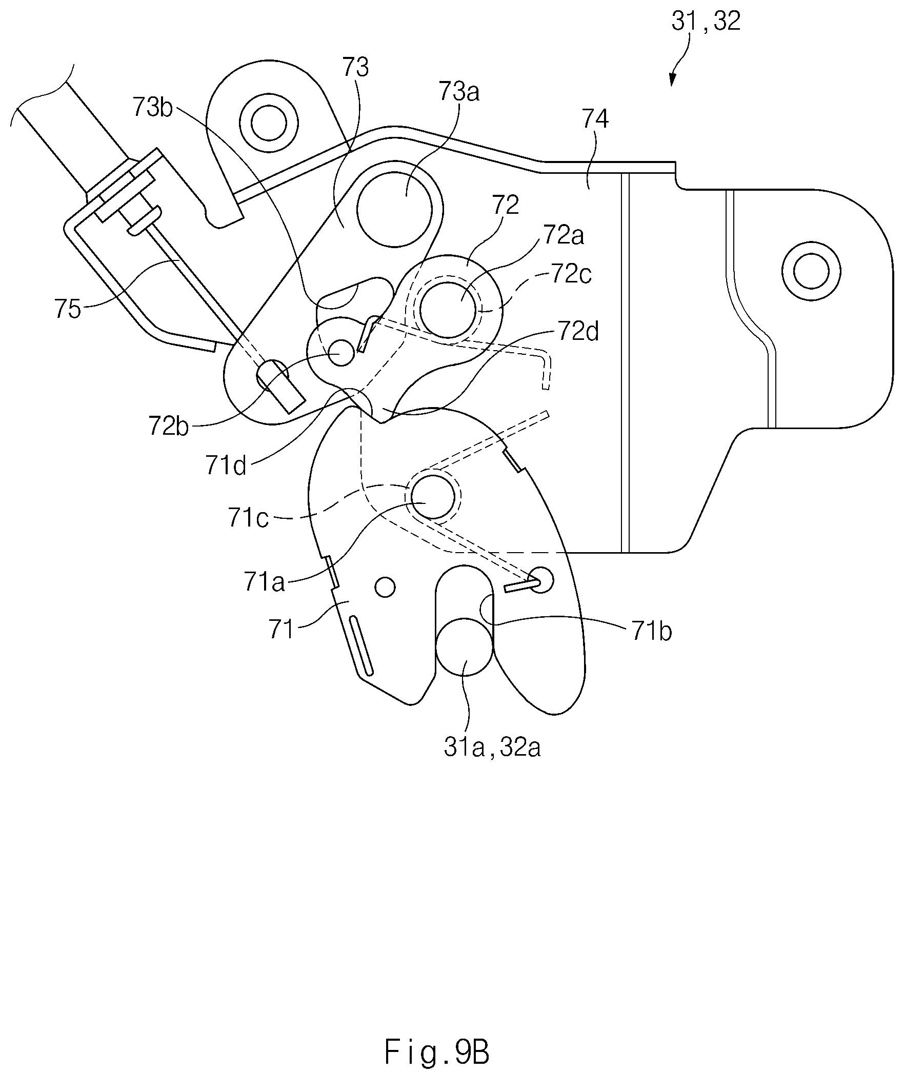 Patent US12139942 Figure 10 – Vehicle door opening and closing apparatus