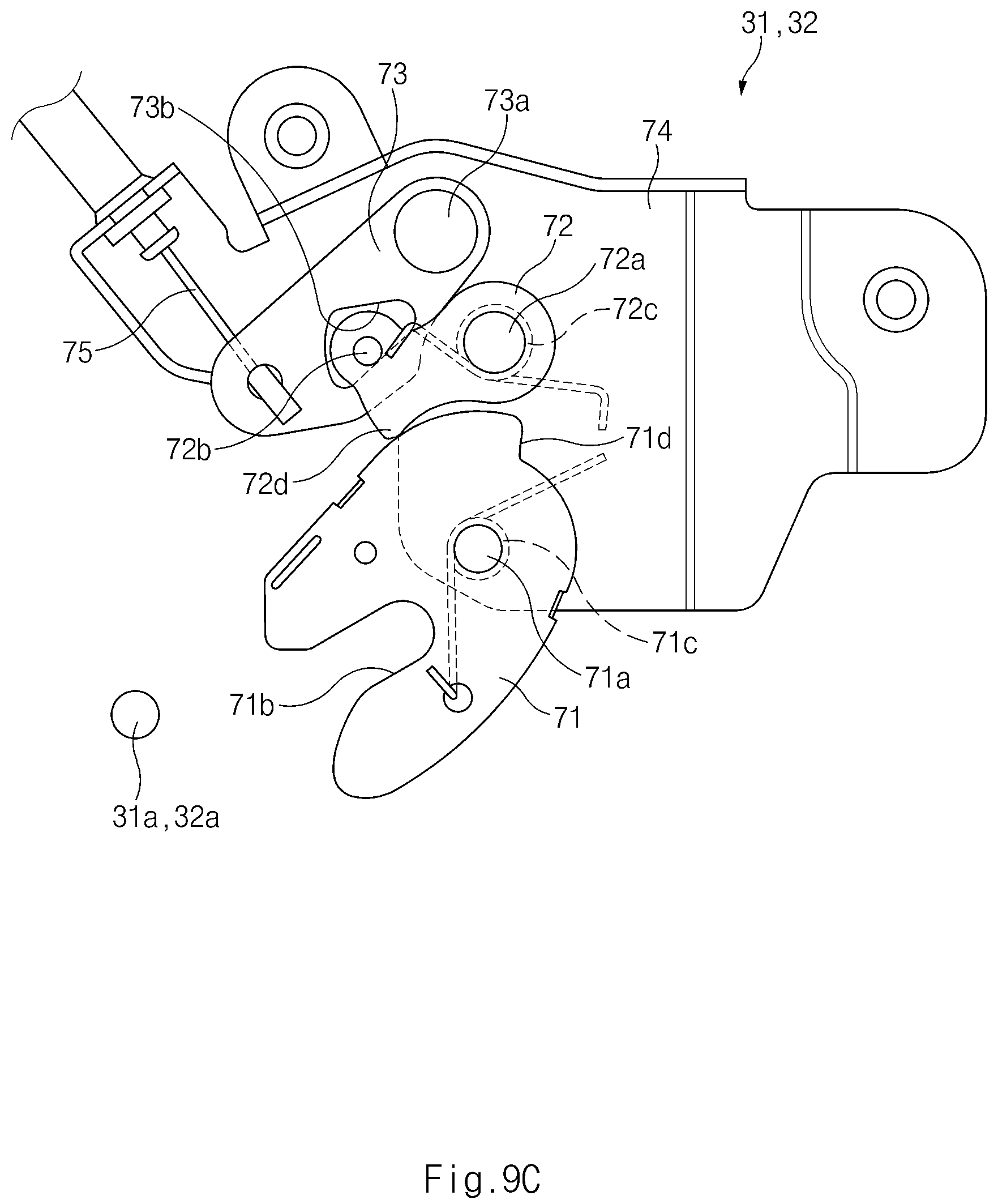 Patent US12139942 Figure 11 – Vehicle door opening and closing apparatus