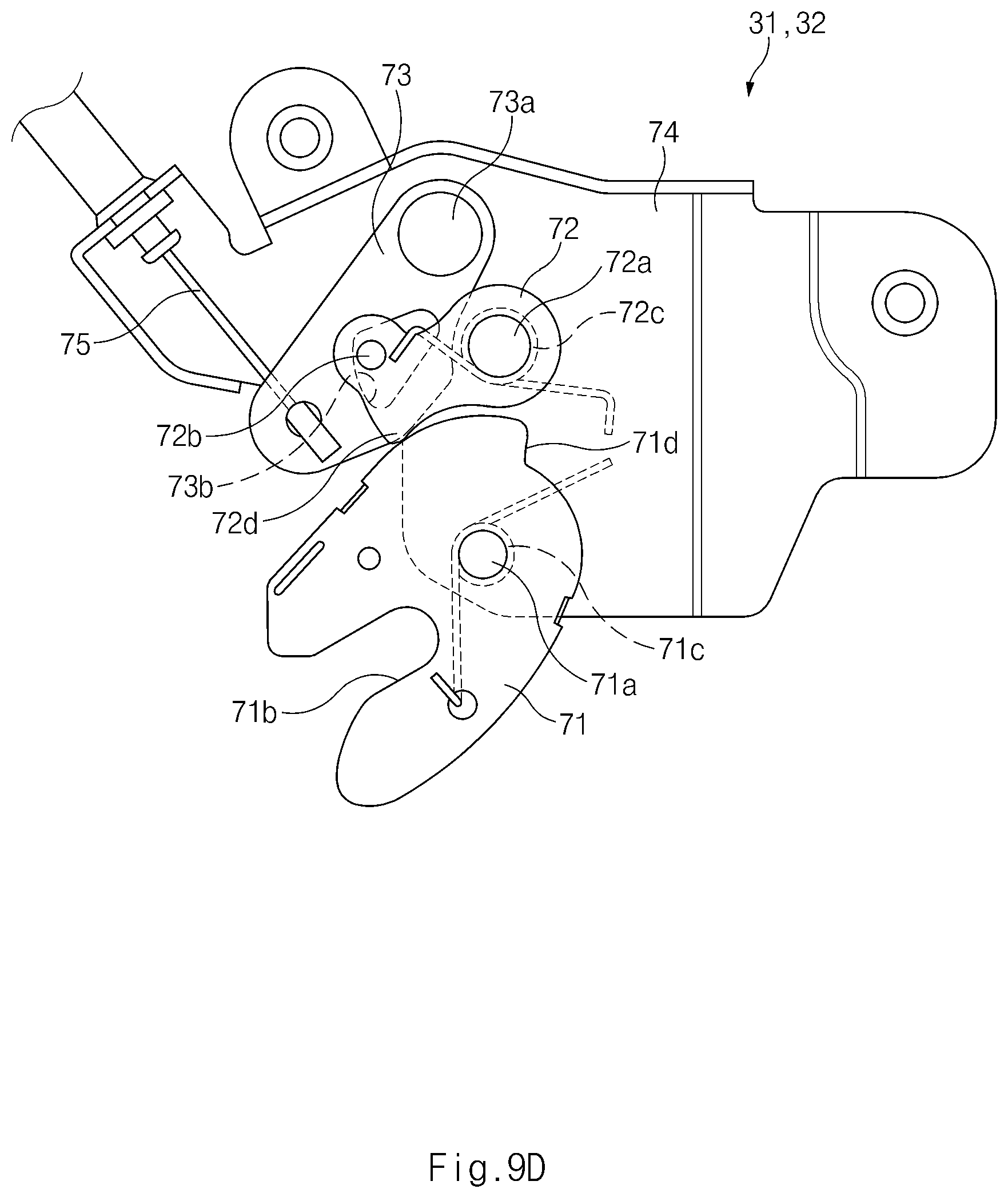 Patent US12139942 Figure 12 – Vehicle door opening and closing apparatus
