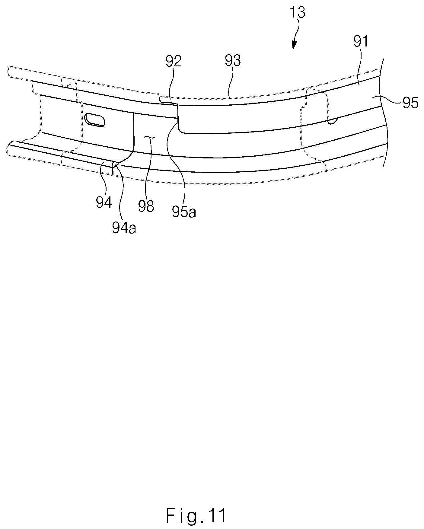 Patent US12139942 Figure 14 – Vehicle door opening and closing apparatus