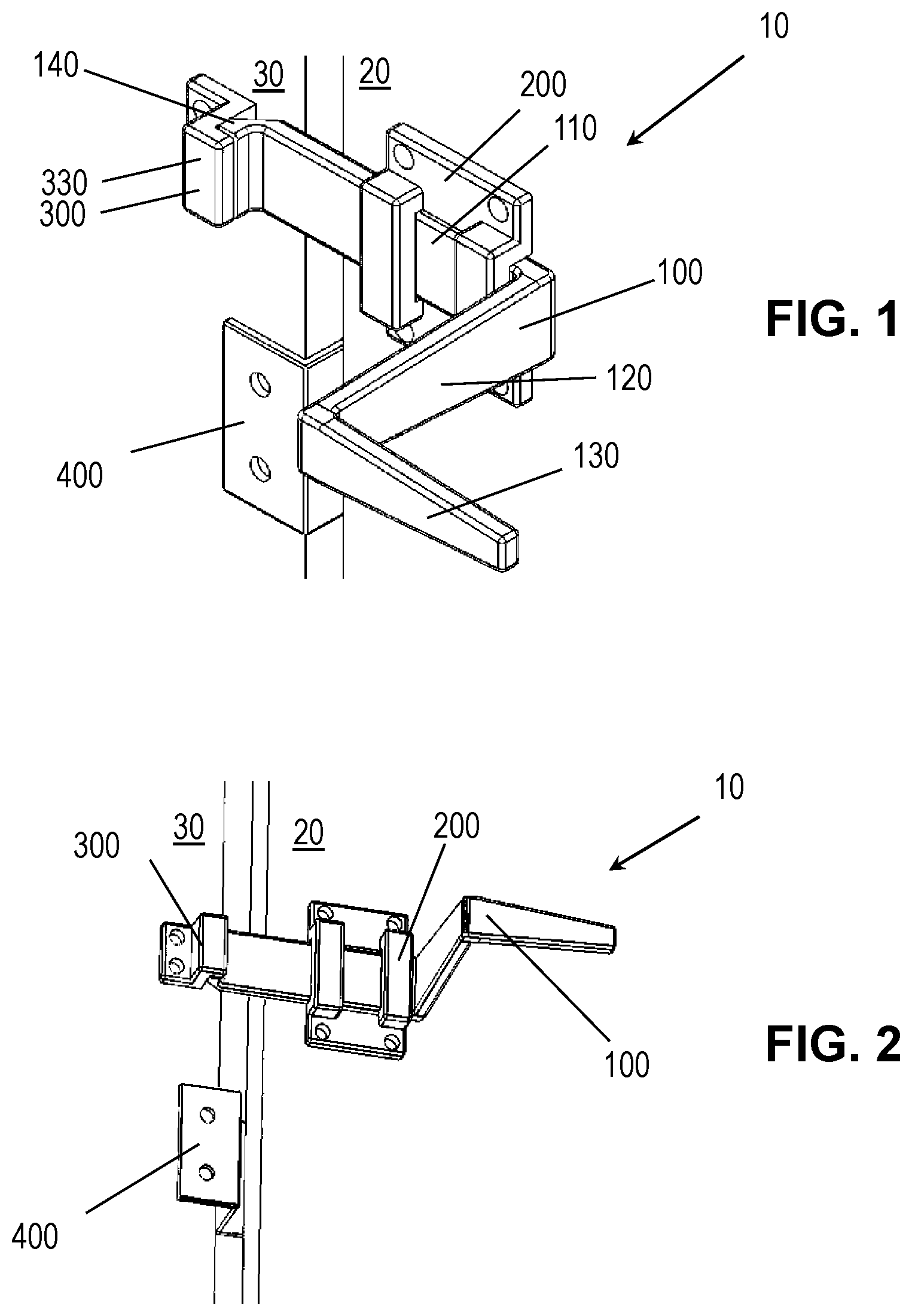 Patent US12139943 — Hands free bathroom stall latch — Figure 1