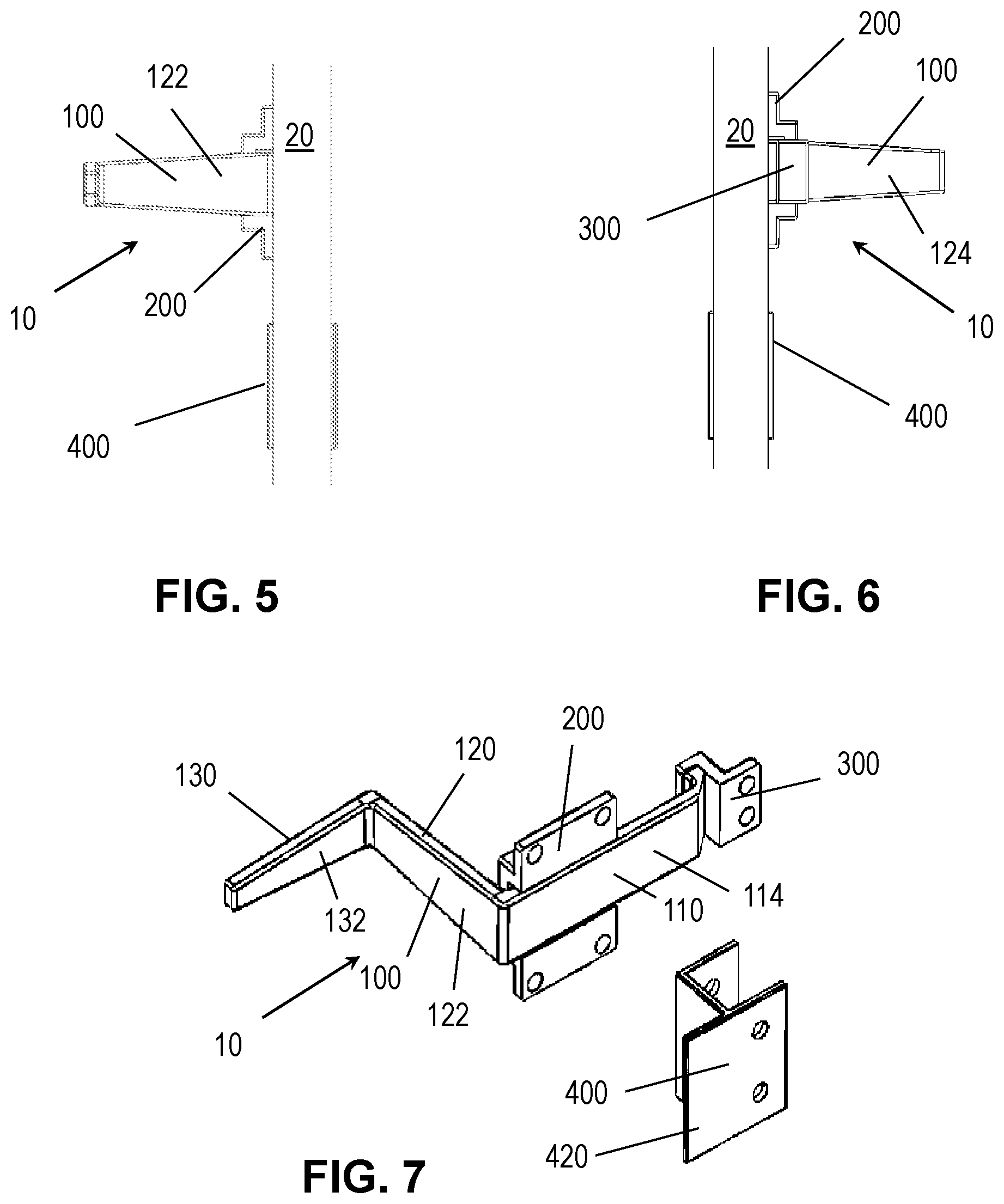 Patent US12139943 Figure 3 – Hands free bathroom stall latch