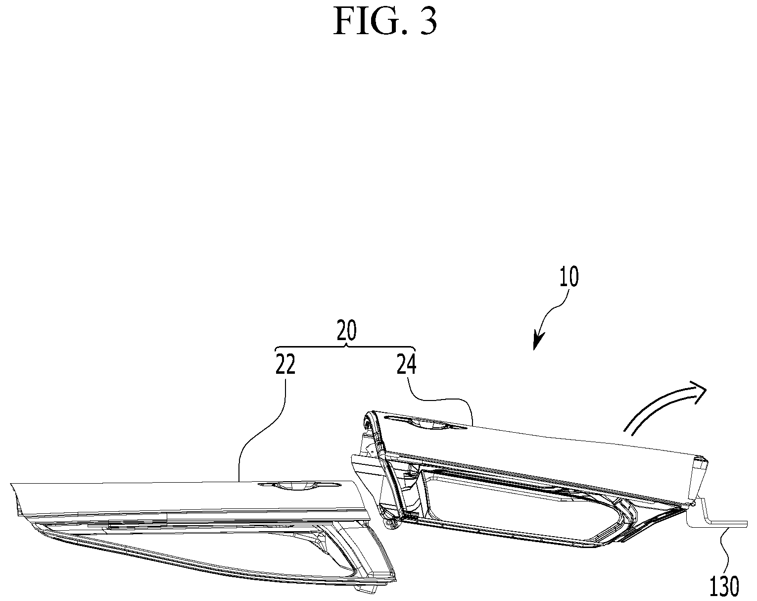 Patent US12139947 Figure 3 – Door connection structure