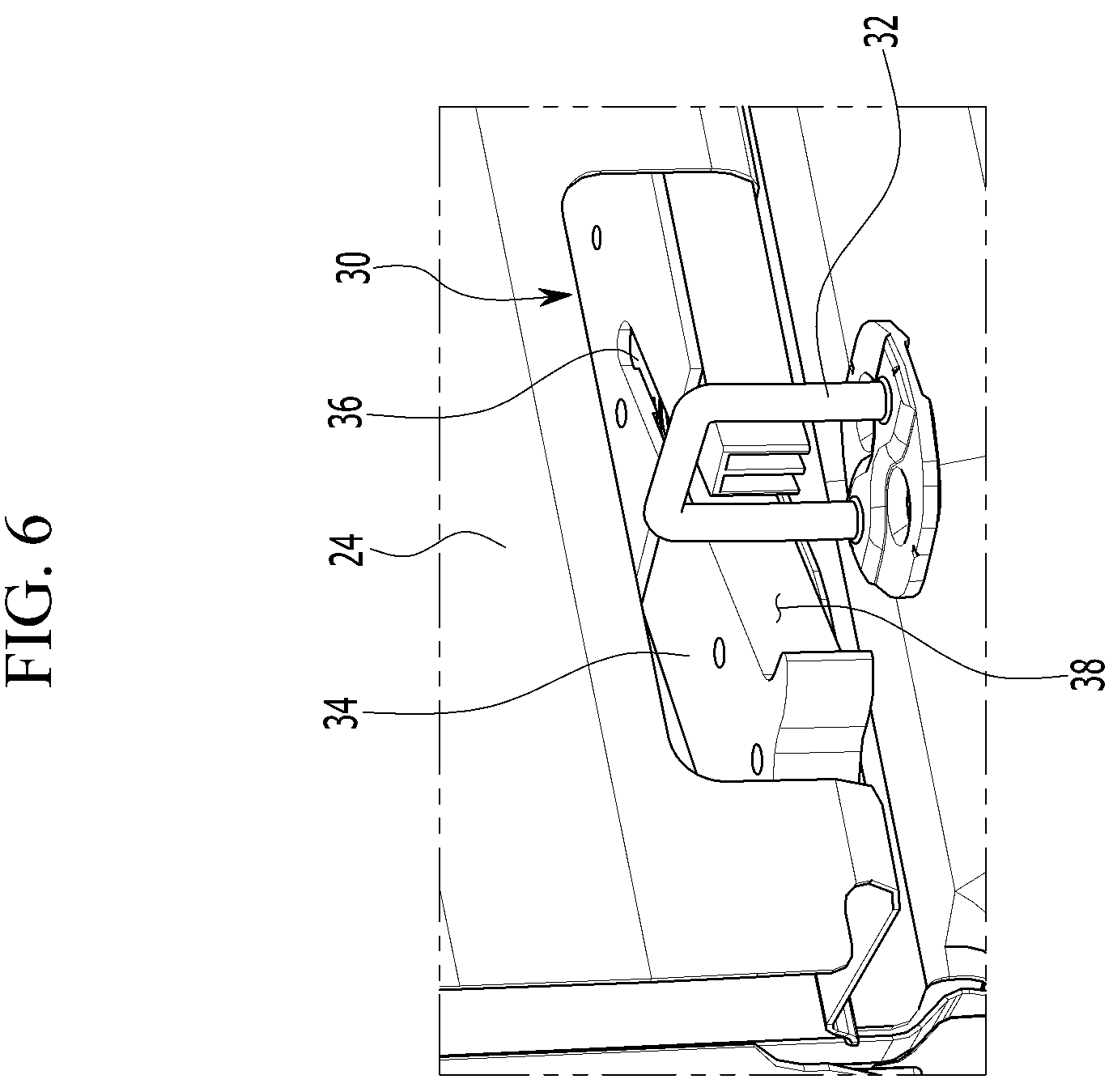 Patent US12139947 Figure 6 – Door connection structure