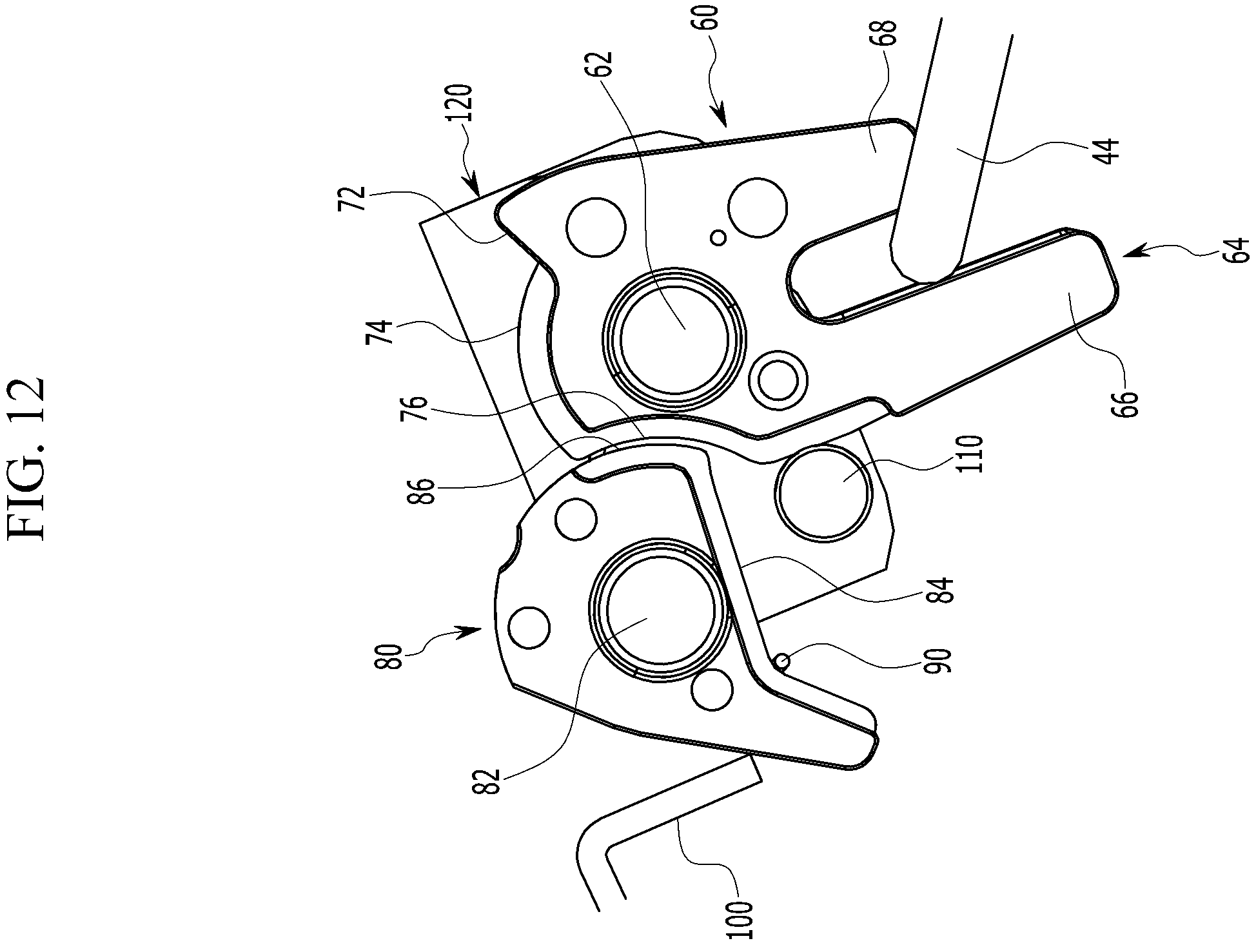 Patent US12139947 Figure 12 – Door connection structure