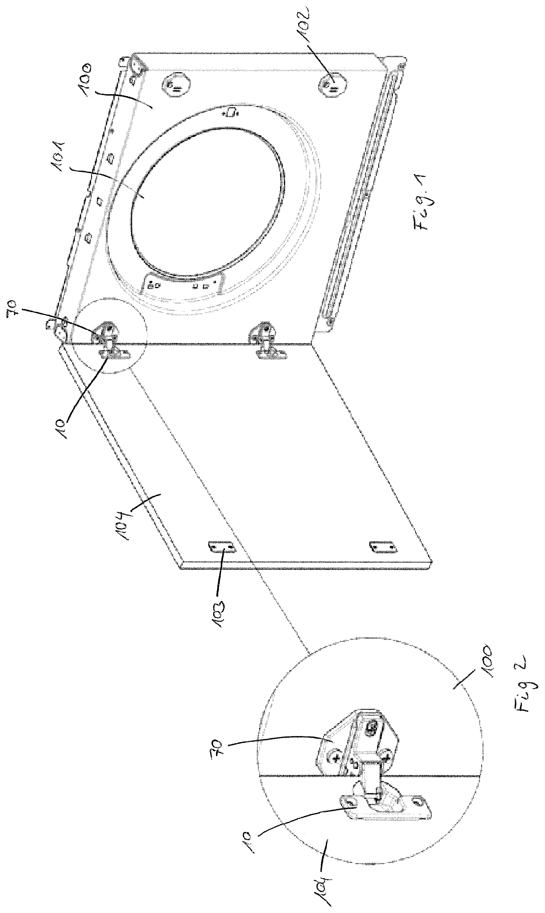 Patent US12139948 Figure 1 – Hinge