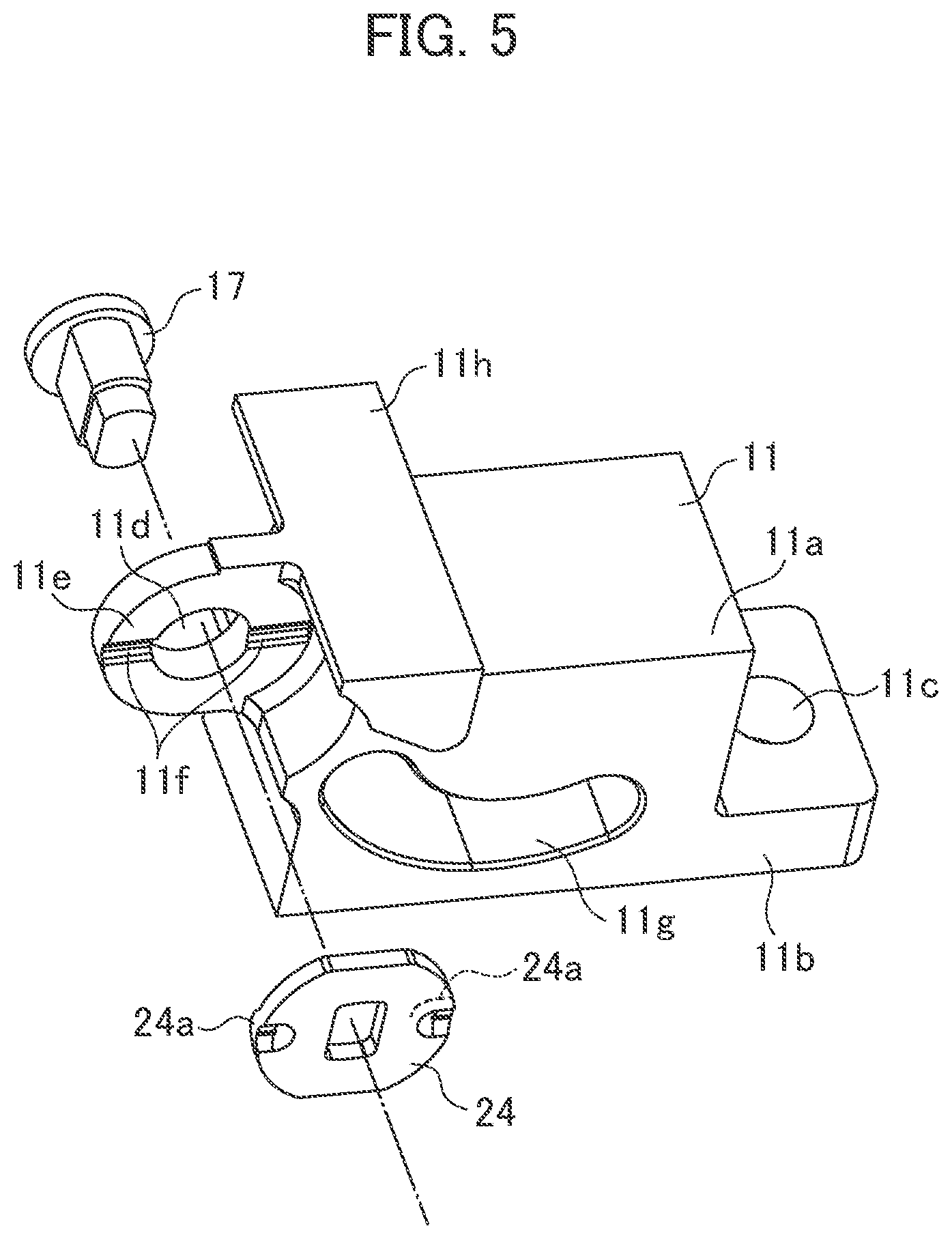 Patent US12139949 Figure 5 – Hinge