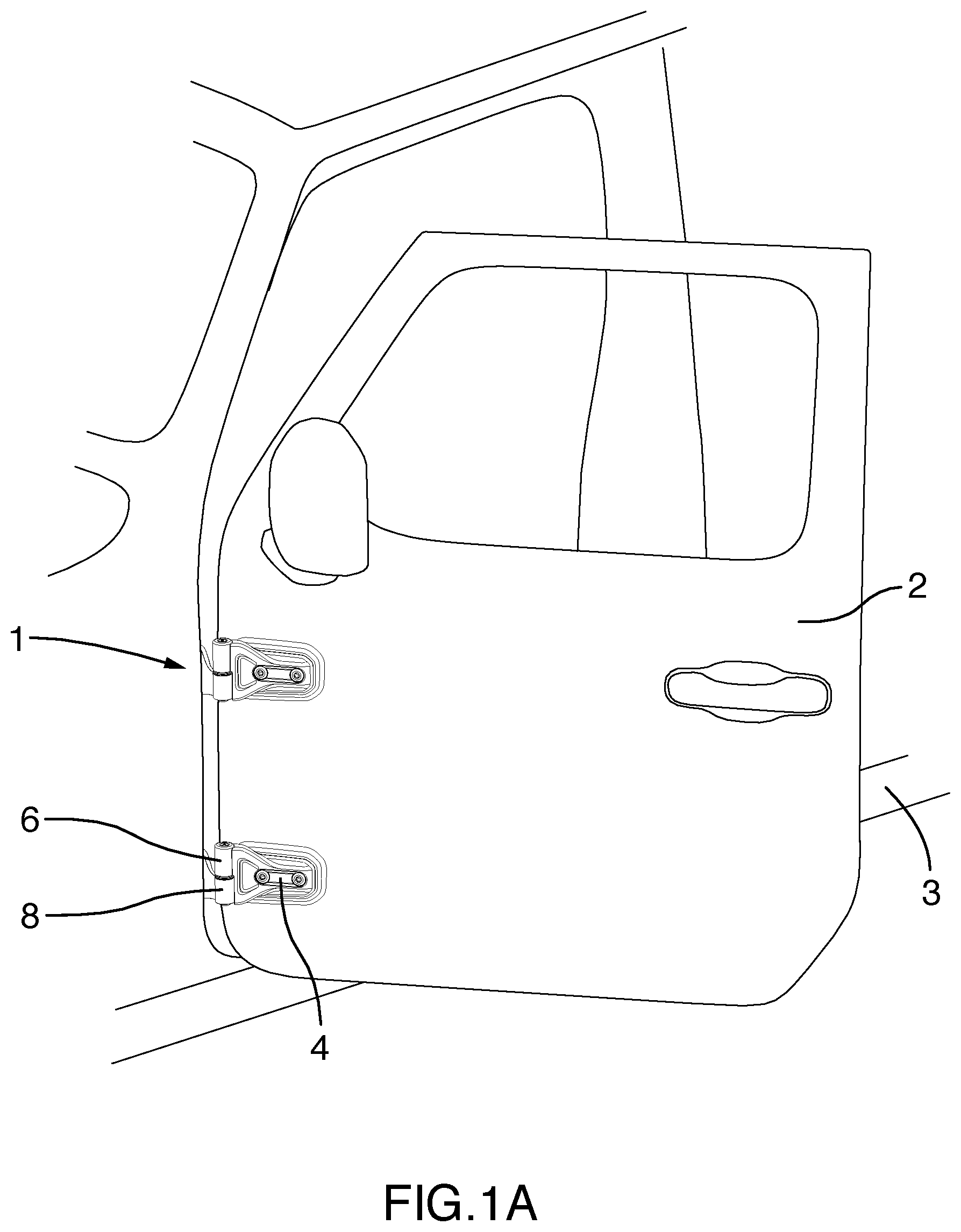 Patent US12139951 Figure 1 – Automotive door hinge with door close assist