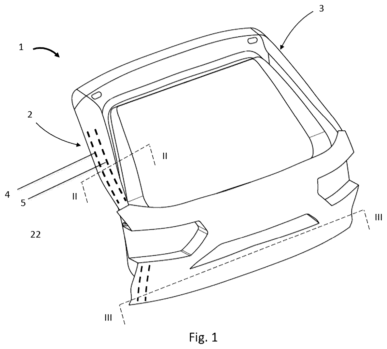 Patent US12139952 Figure 1 – Bodywork part with integrated anti-pinching system