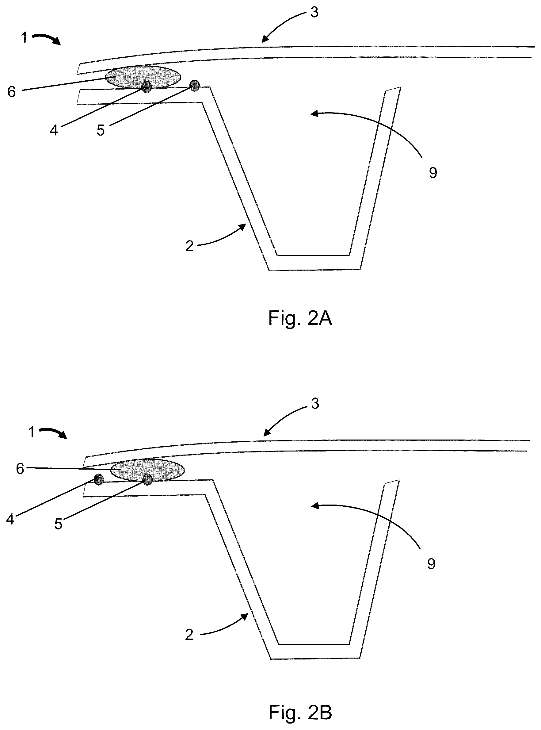 Patent US12139952 Figure 2 – Bodywork part with integrated anti-pinching system