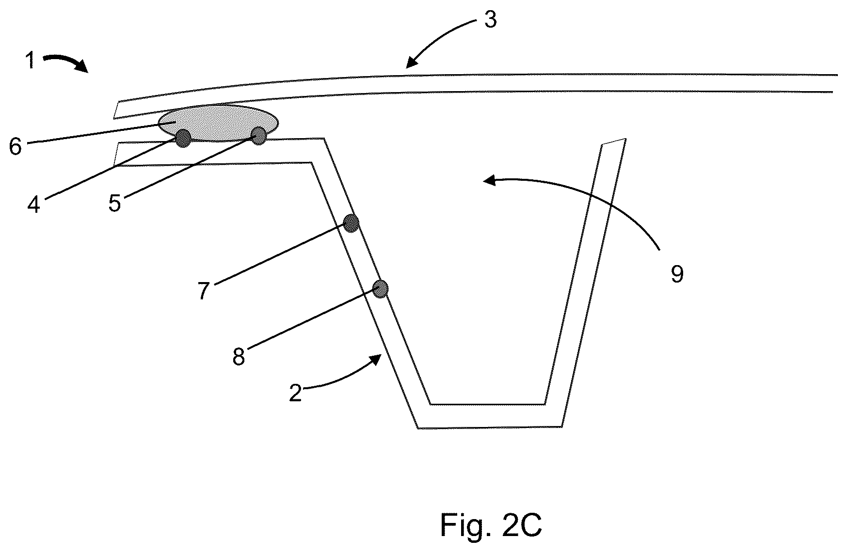 Patent US12139952 Figure 3 – Bodywork part with integrated anti-pinching system