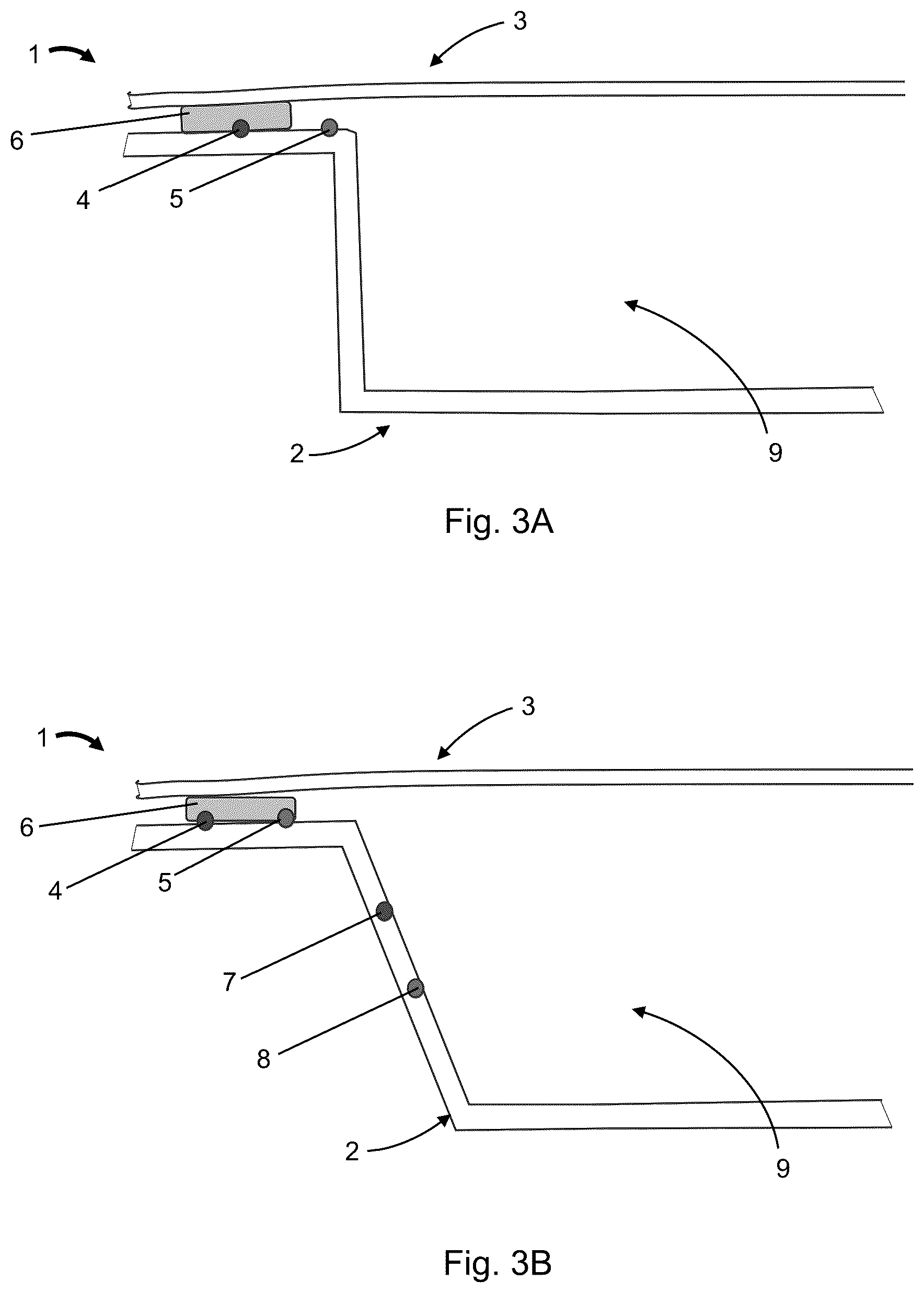 Patent US12139952 Figure 4 – Bodywork part with integrated anti-pinching system