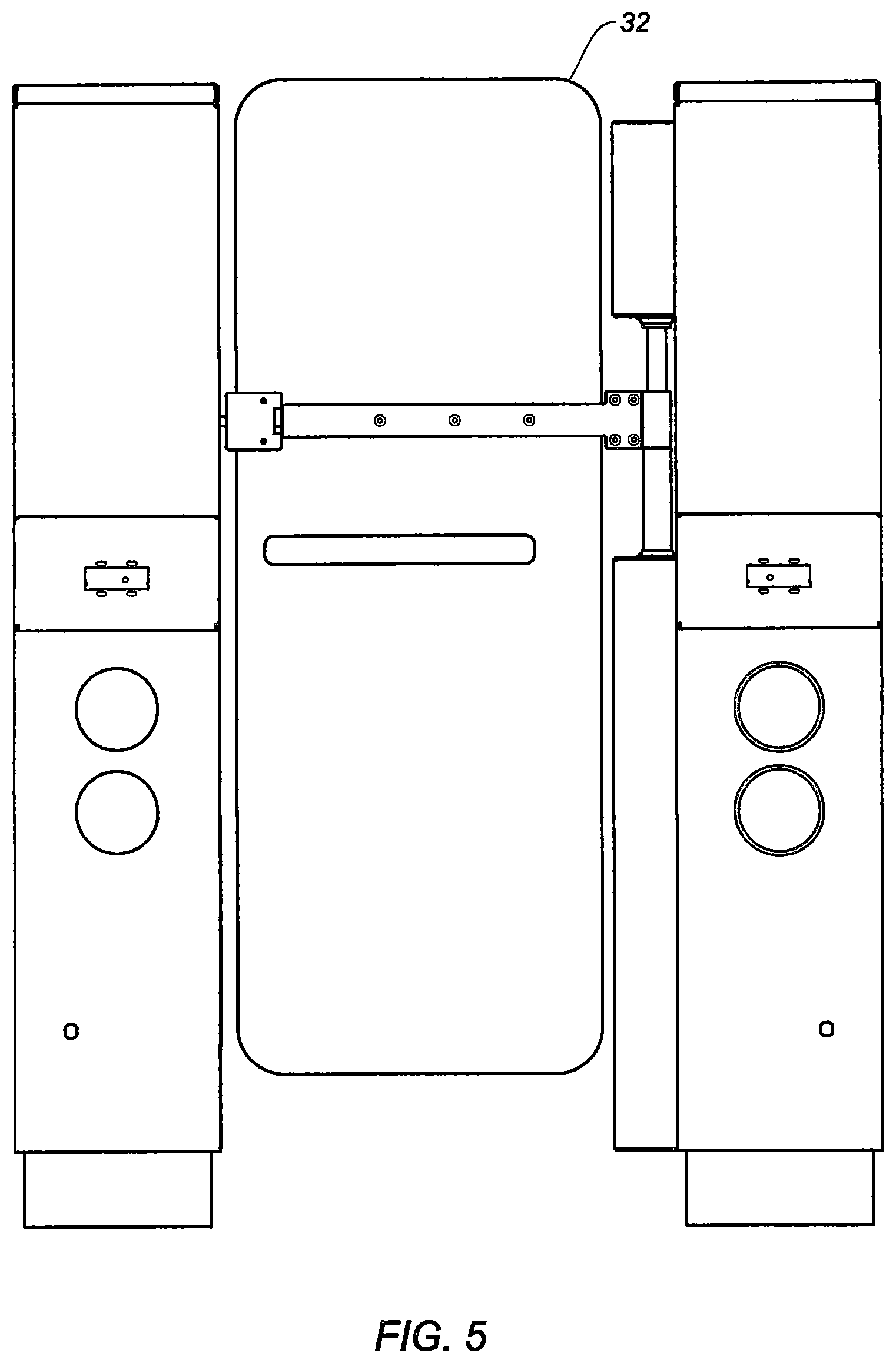 Patent US12139953 Figure 5 – Pneumatic fare gate