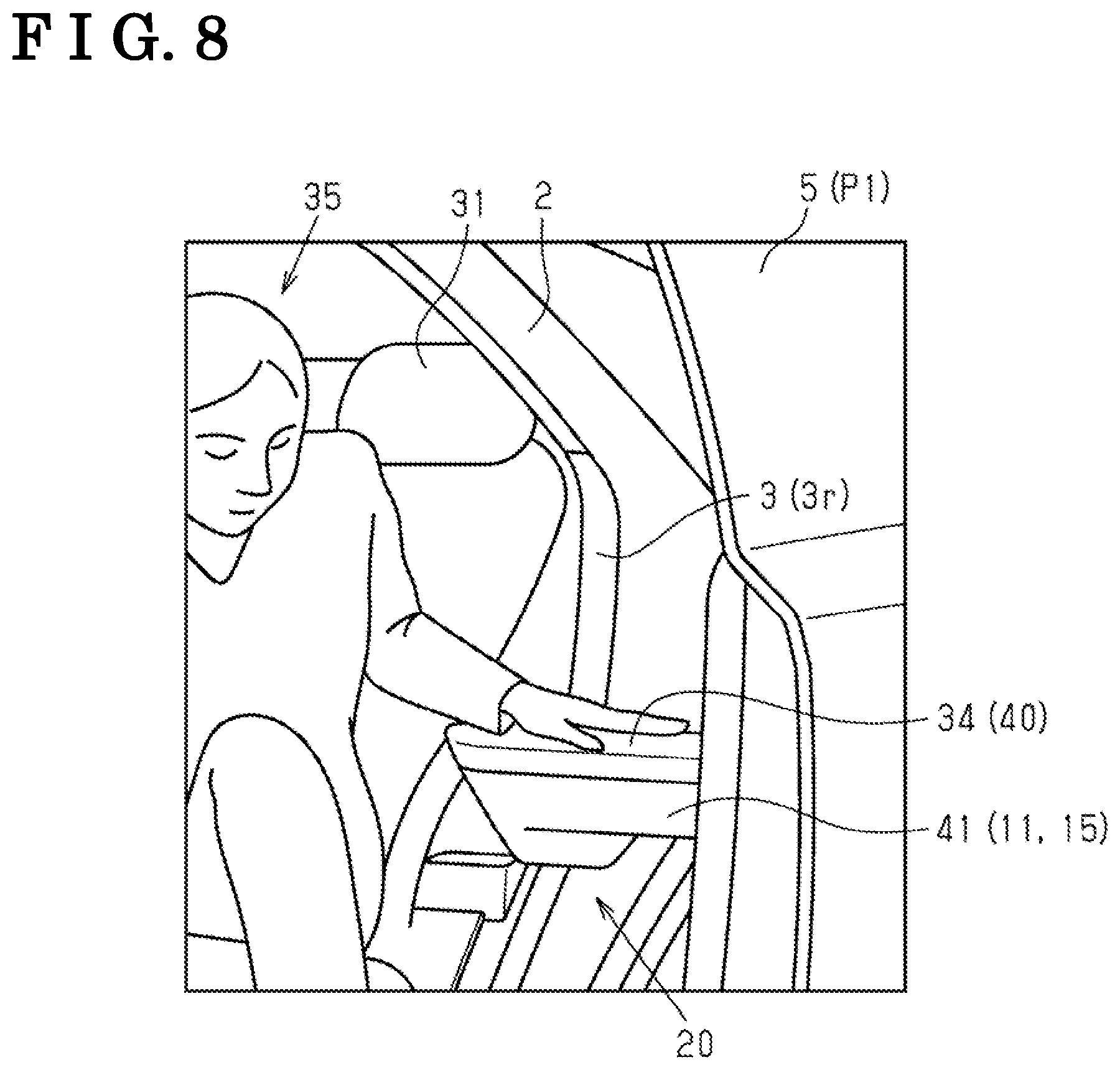 Patent US12139956 Figure 6 – Vehicular door device