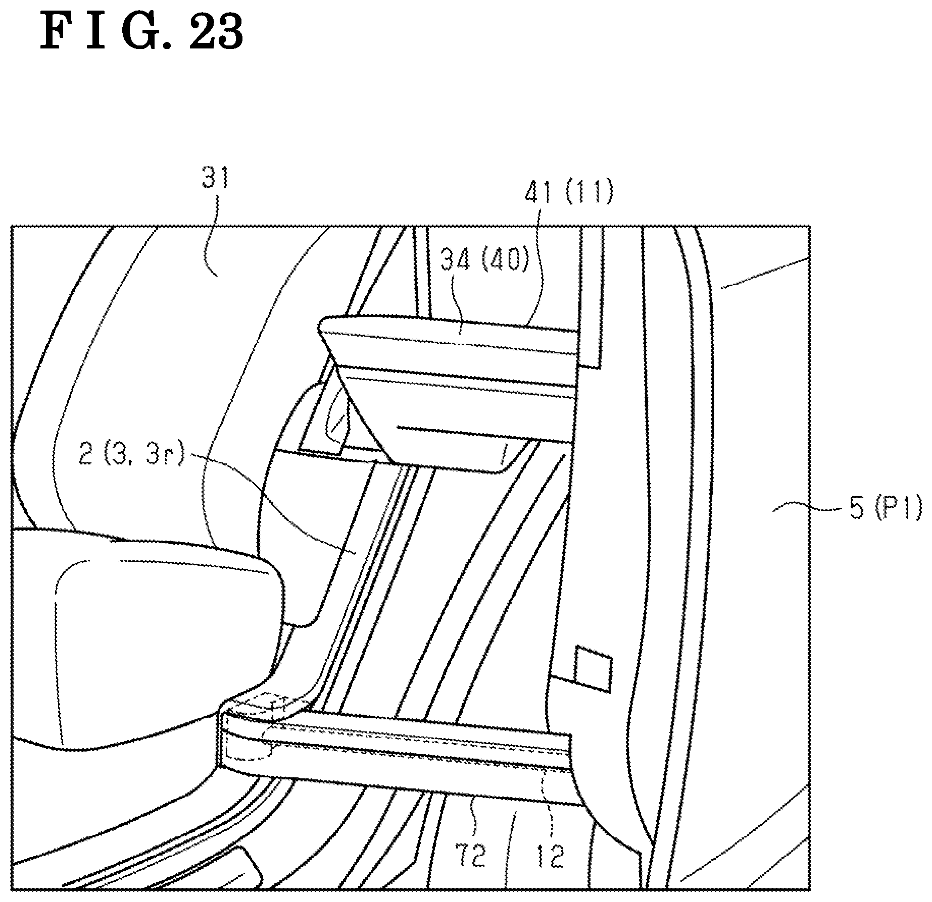 Patent US12139956 Figure 16 – Vehicular door device