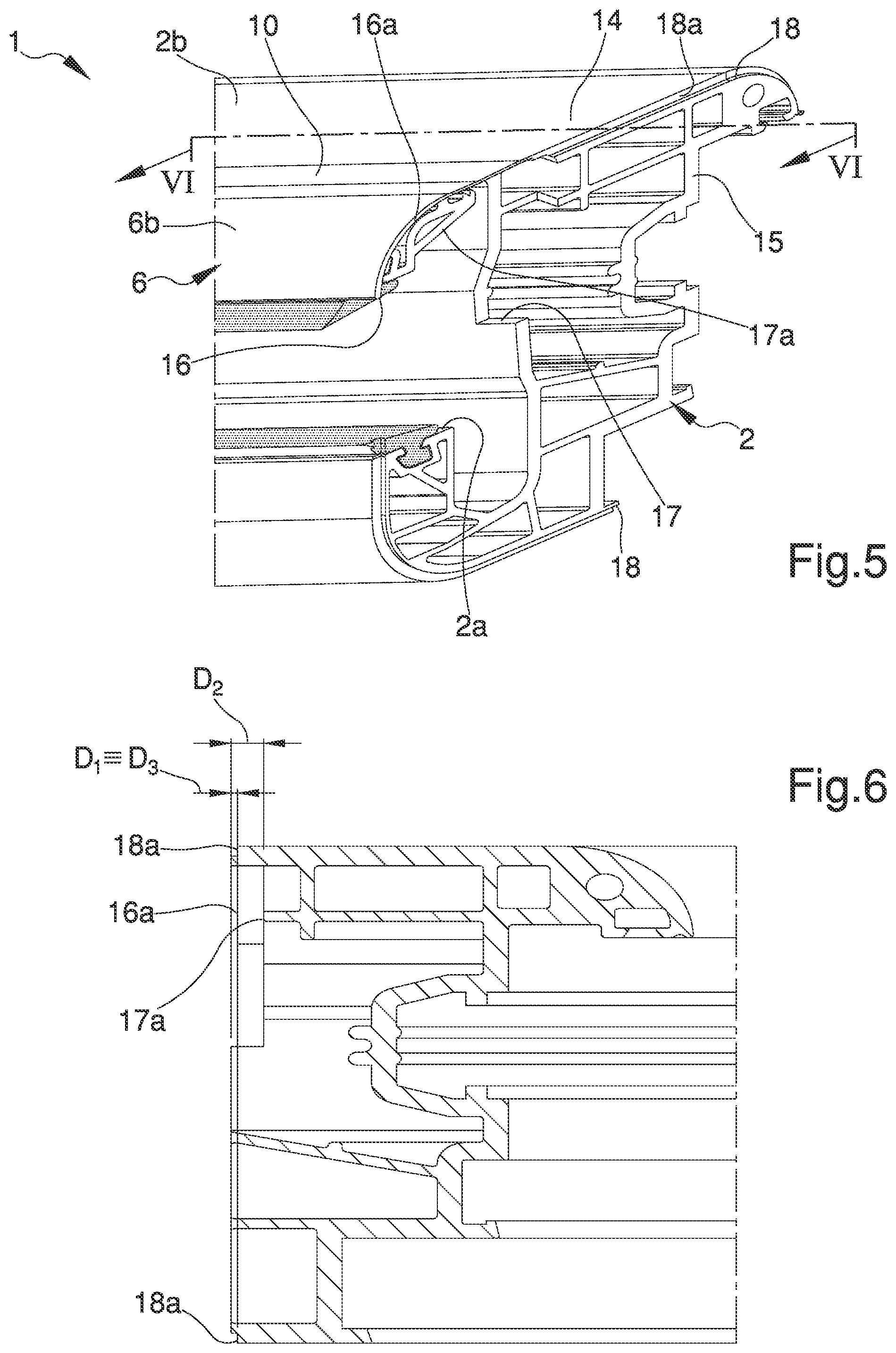 Patent US12139962 Figure 3 – Profiled element for doors/windows made of plastic material, in particular PVC