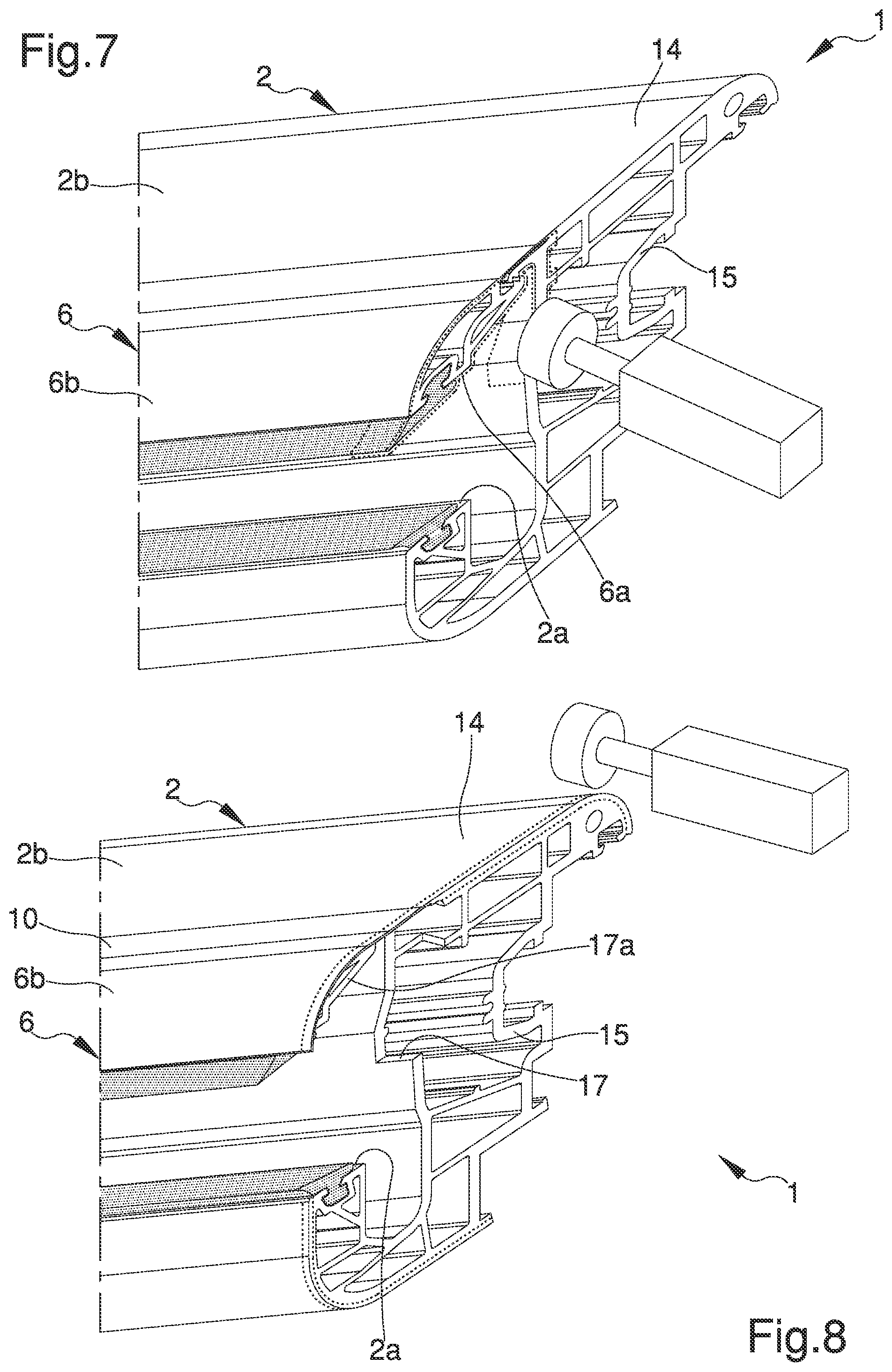 Patent US12139962 Figure 4 – Profiled element for doors/windows made of plastic material, in particular PVC