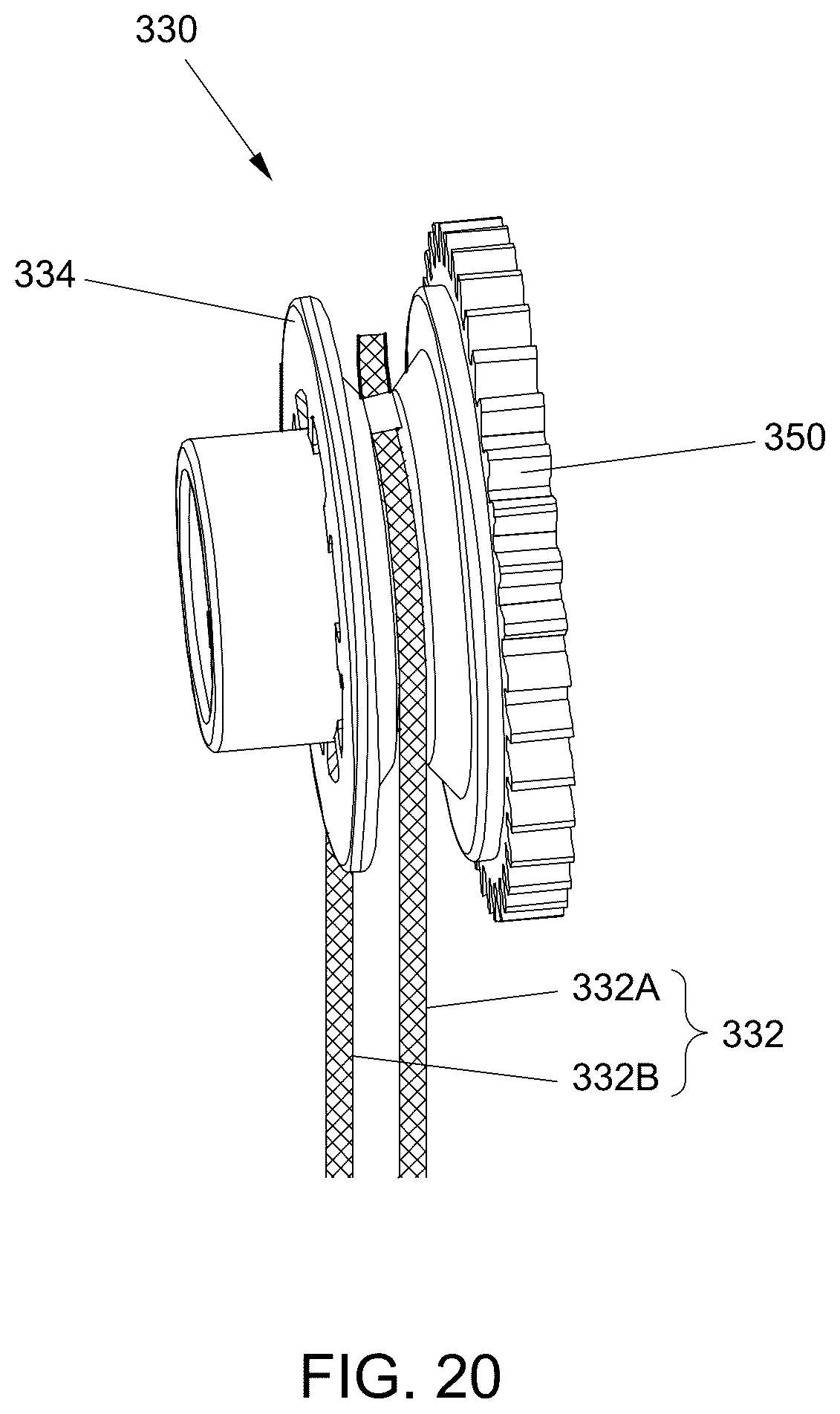 Patent US12139966 Figure 20 – Window shade and actuating system thereof