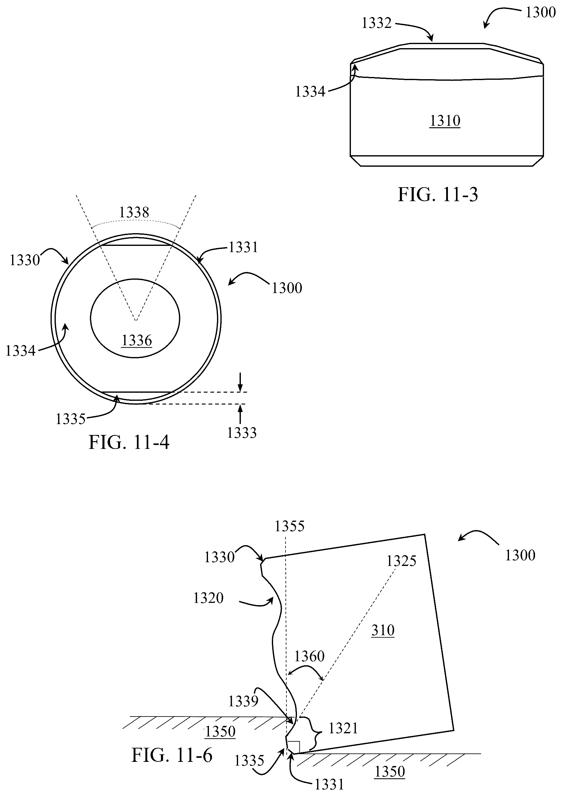 Patent US12139969 Figure 10 – Cutting elements having non-planar surfaces and tools incorporating the same