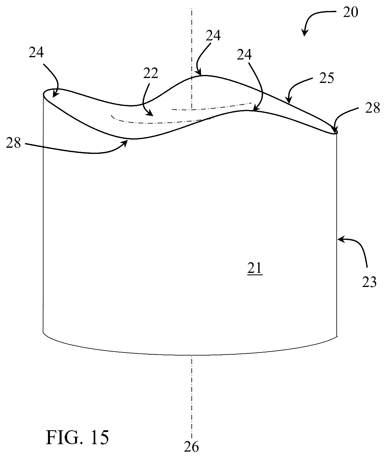 Patent US12139969 Figure 12 – Cutting elements having non-planar surfaces and tools incorporating the same
