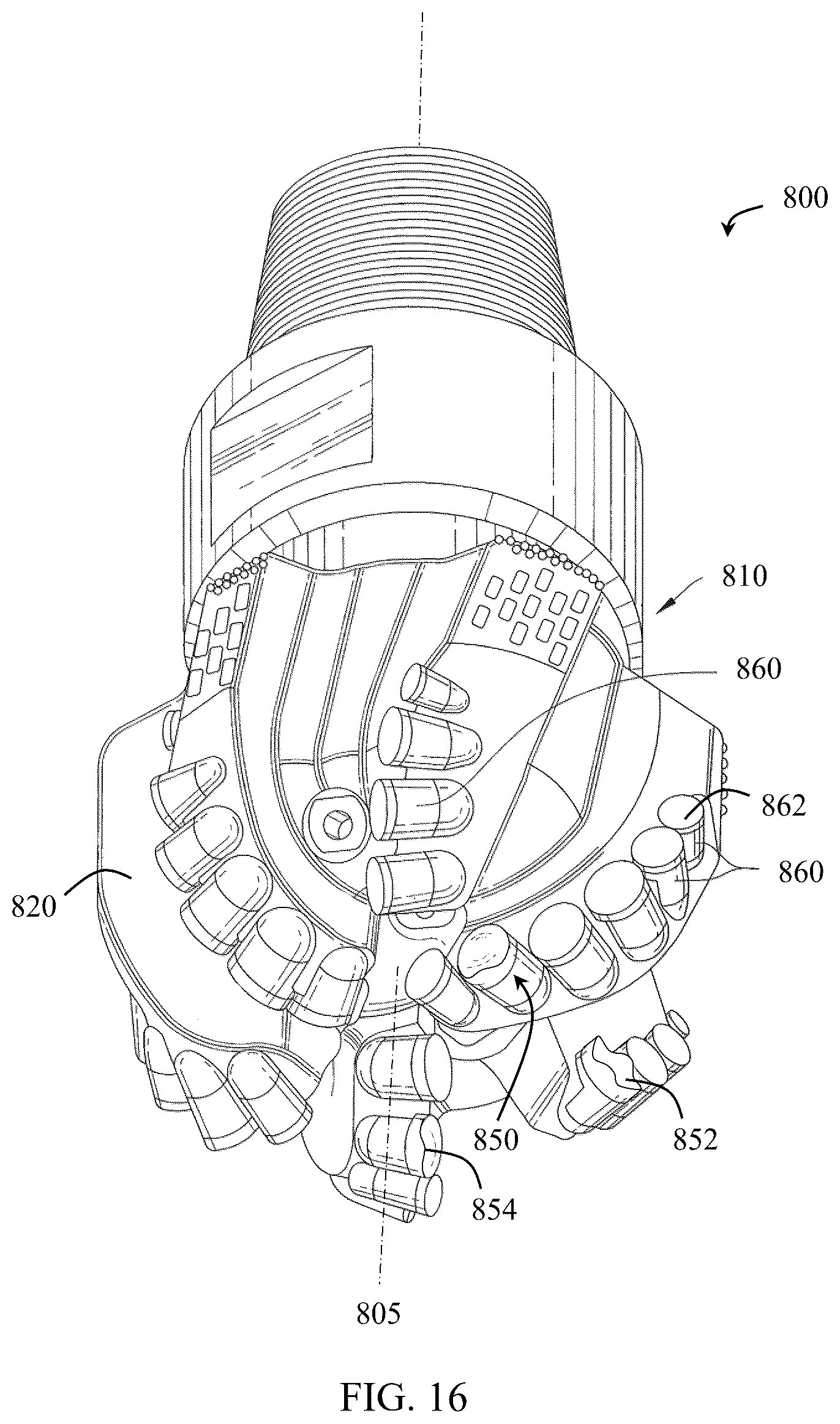 Patent US12139969 Figure 13 – Cutting elements having non-planar surfaces and tools incorporating the same