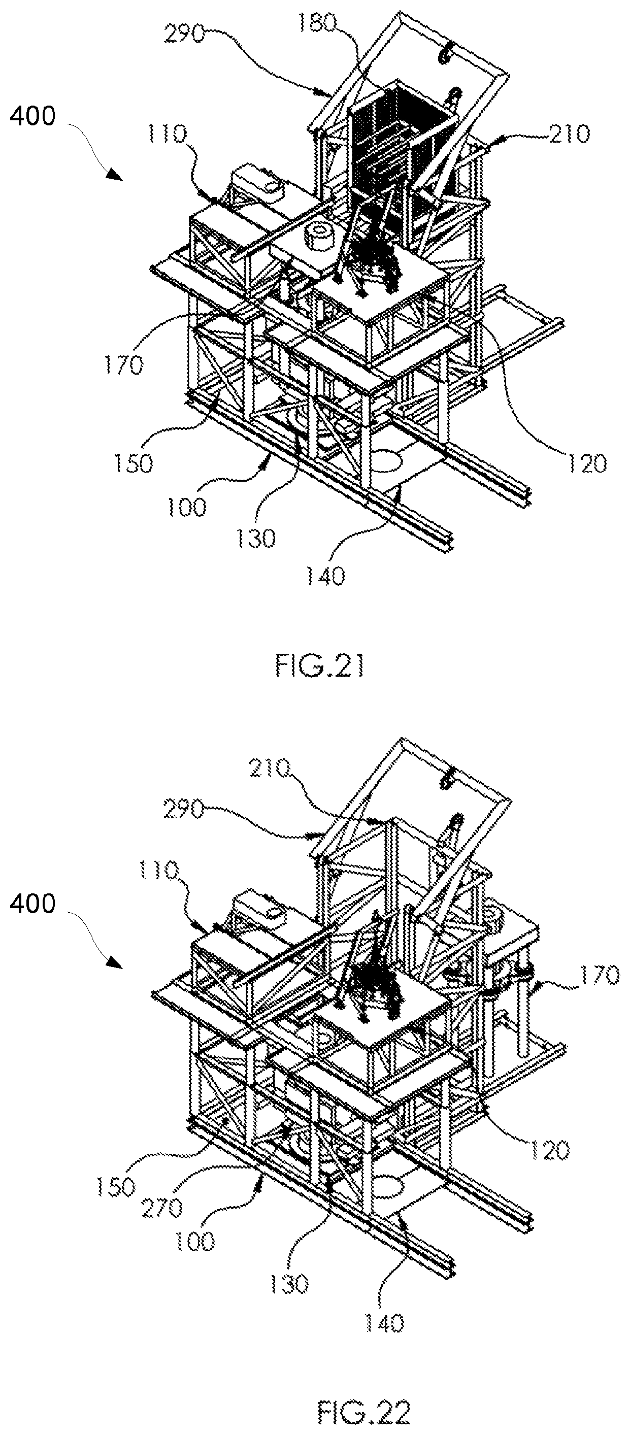 Patent US12139970 Figure 11 – Module-based system for plug and abandonment operation of wells on an offshore installation