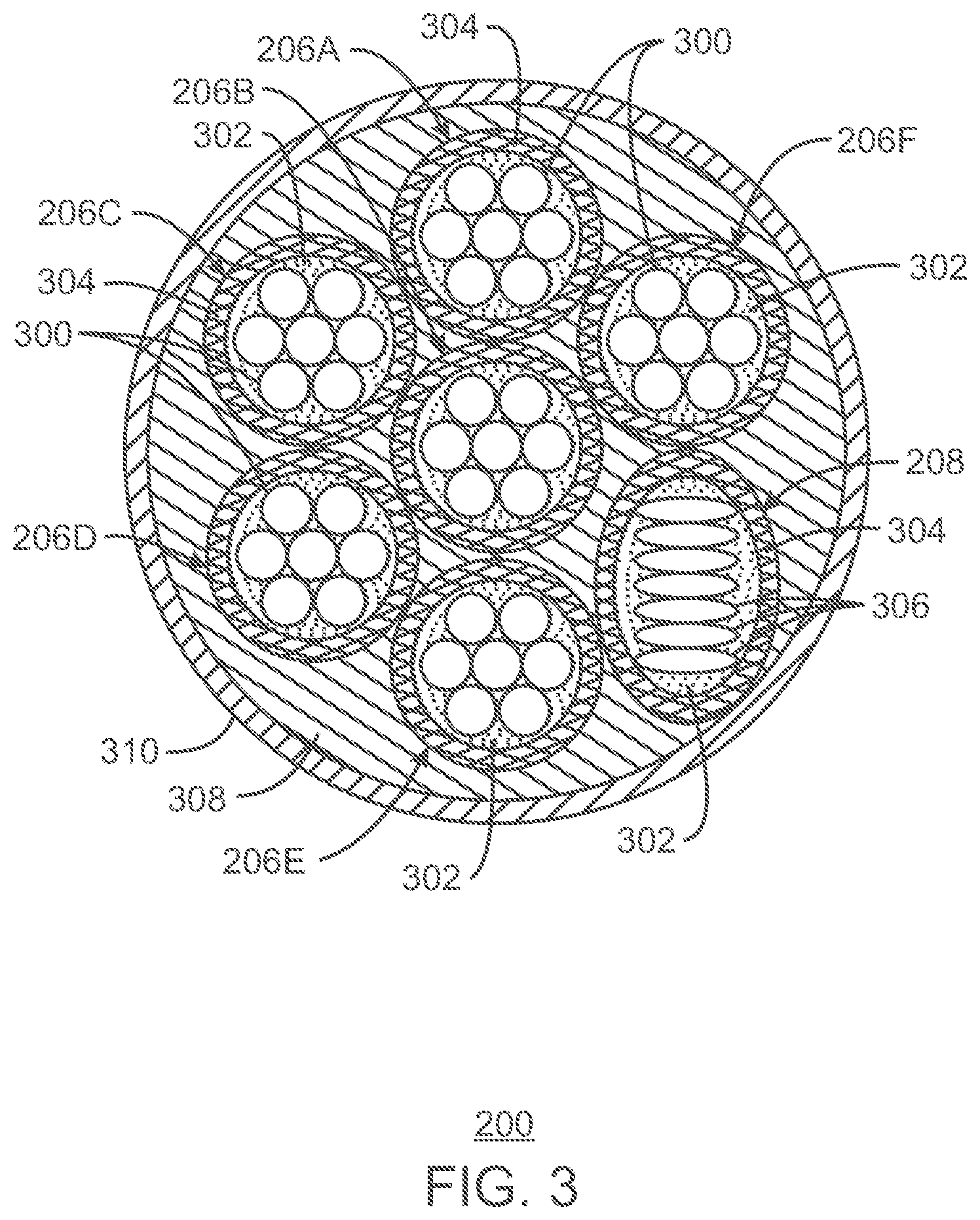 Patent US12139972 Figure 3 – Capacitive cable for a downhole electro-hydraulic tool