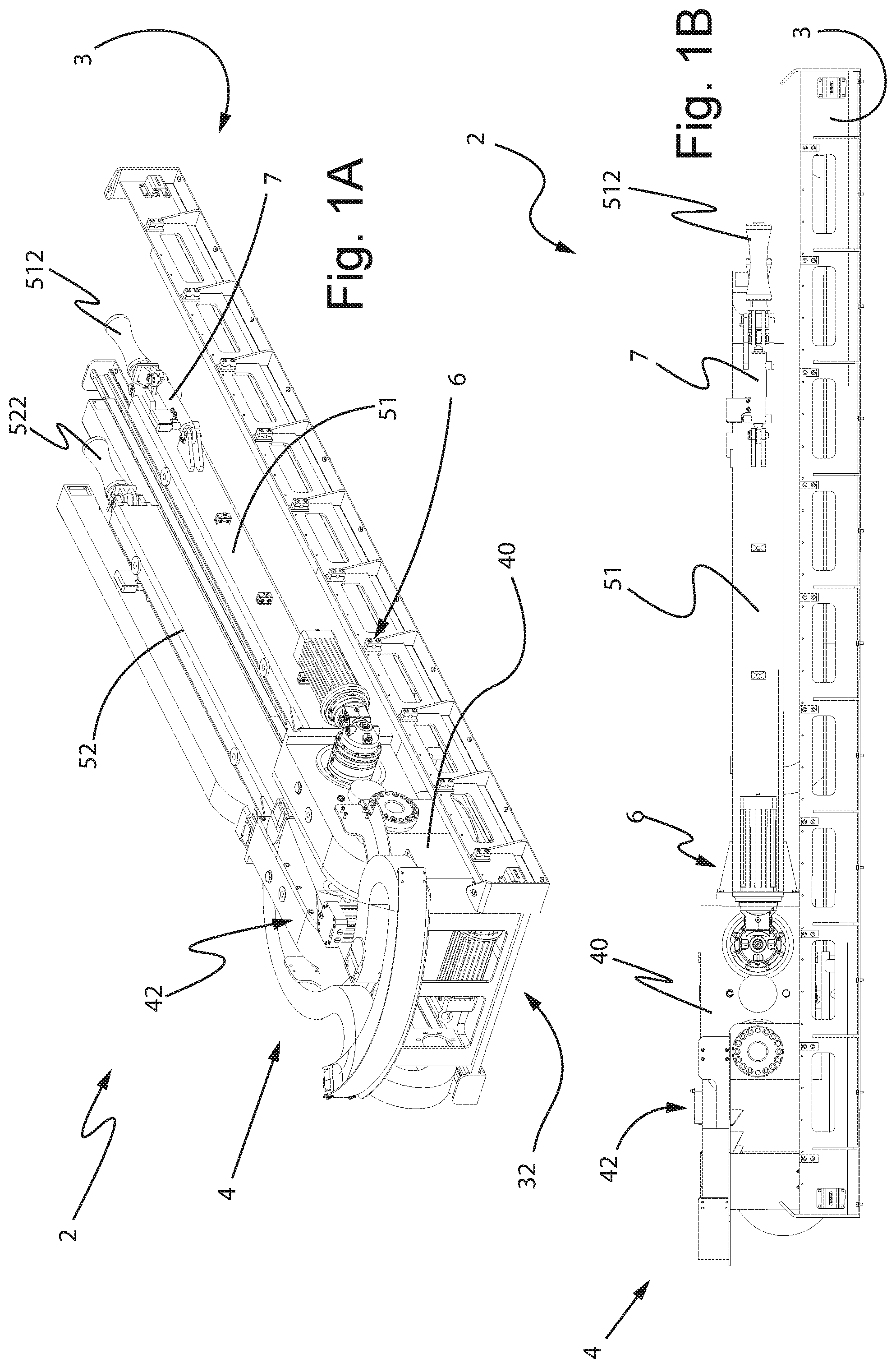 Patent US12139976 Figure 1 – Stabilization manipulator for moving drilling elements in a drilling rig, manipulation system and drilling rig