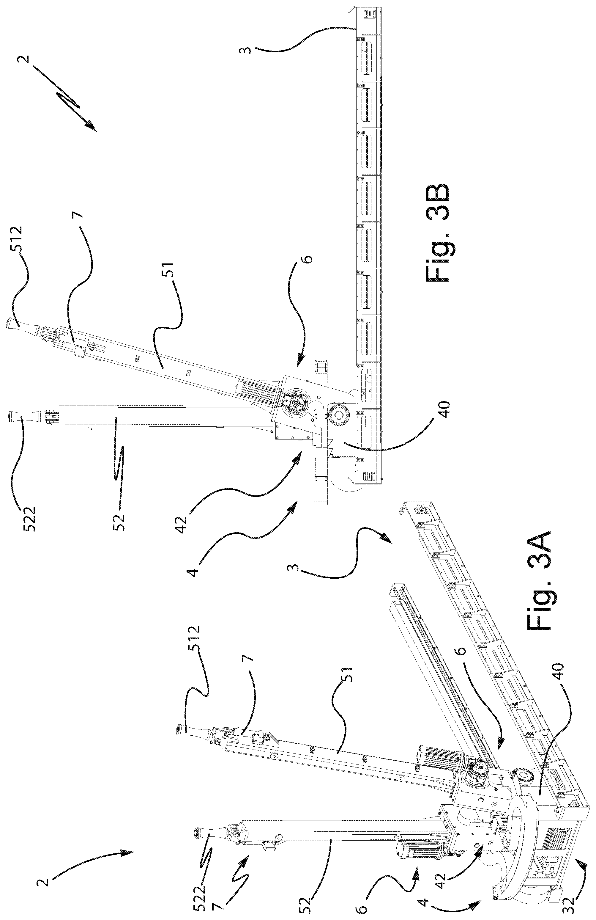Patent US12139976 Figure 3 – Stabilization manipulator for moving drilling elements in a drilling rig, manipulation system and drilling rig