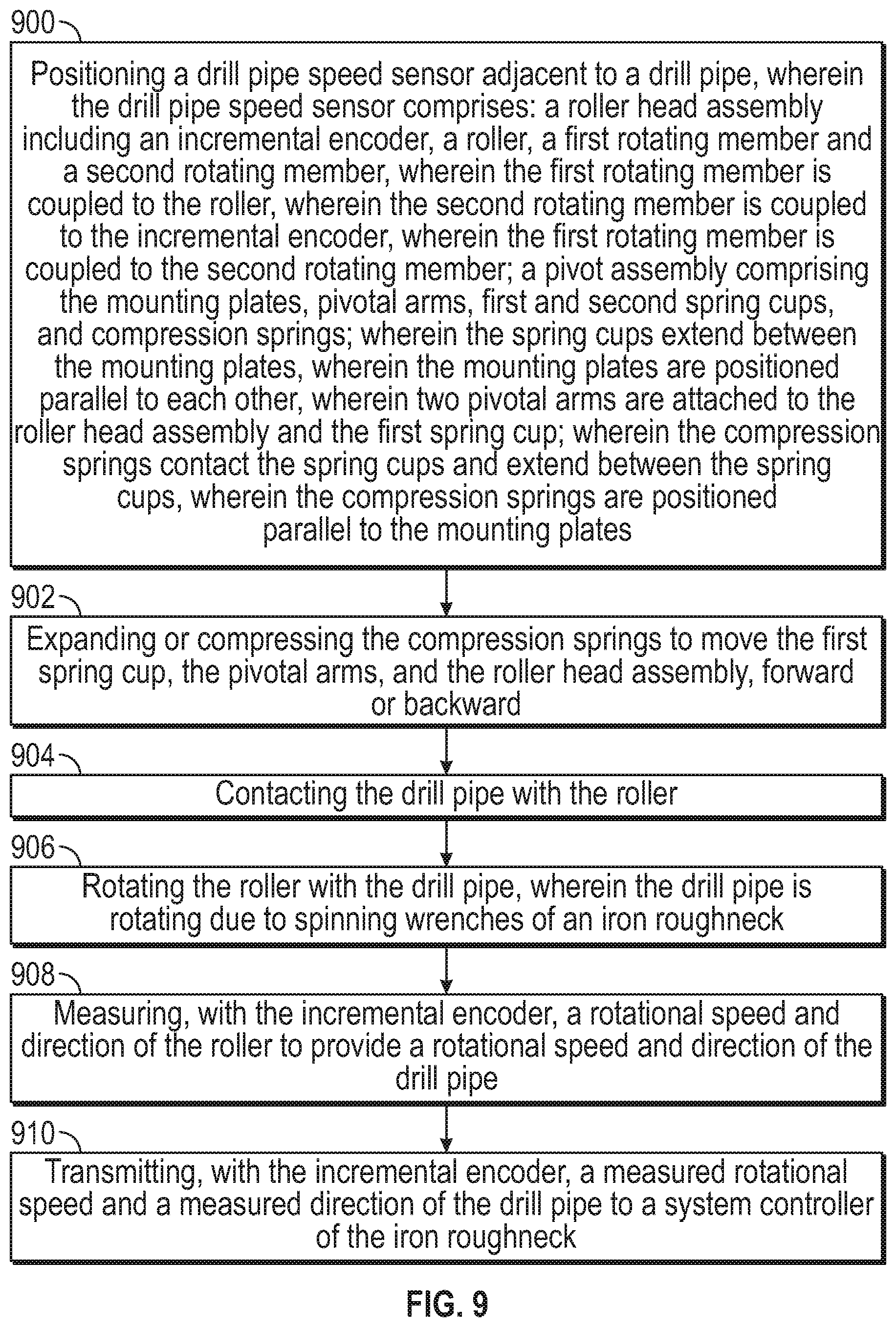 Patent US12139977 Figure 12 – Pipe speed sensor