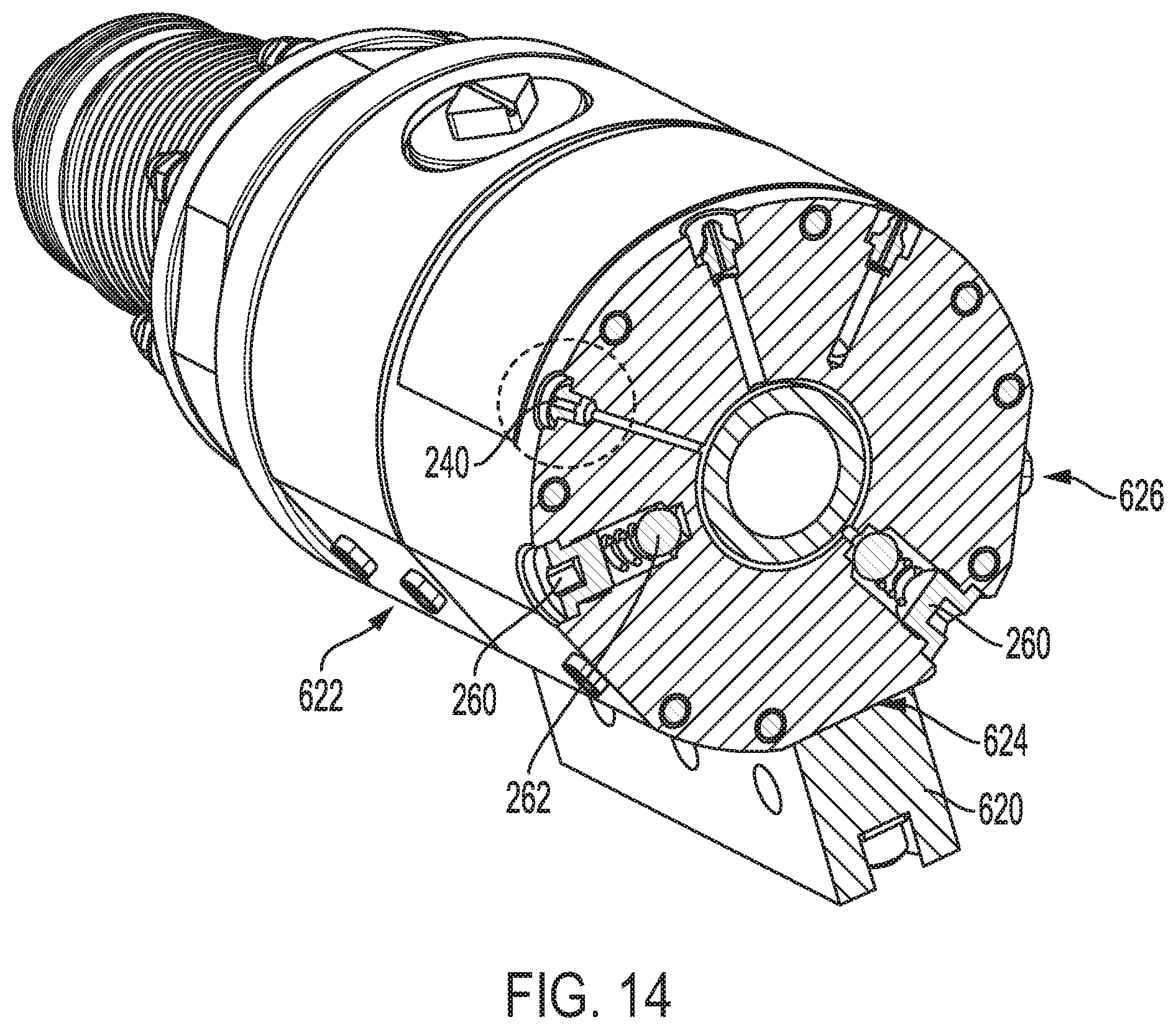 Patent US12139978 Figure 14 – High pressure injection flushing heads and systems including such flushing heads