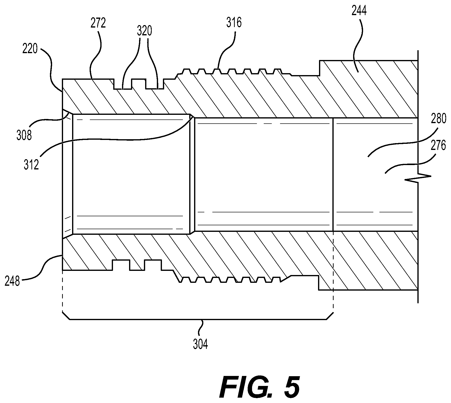Patent US12139984 Figure 5 – Fixed-volume setting tool