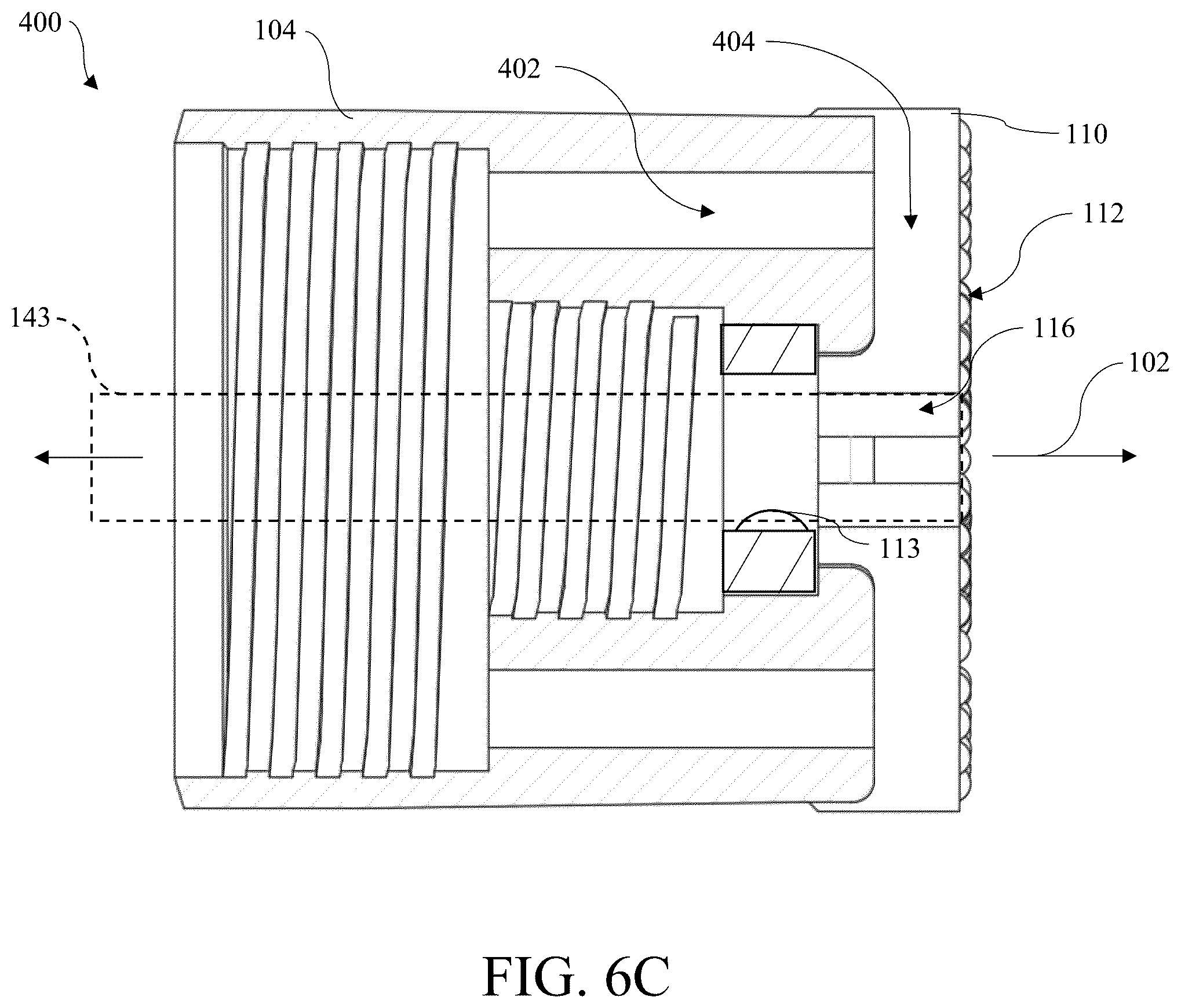 Patent US12139985 Figure 7 – Continuous sampling drill bit