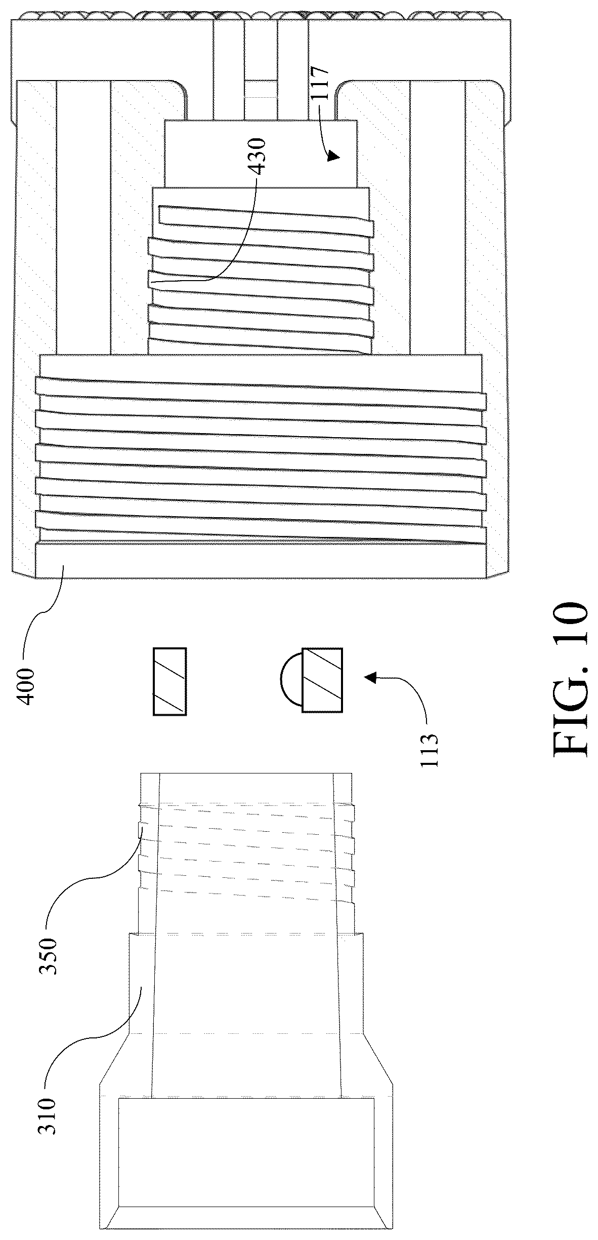 Patent US12139985 Figure 13 – Continuous sampling drill bit