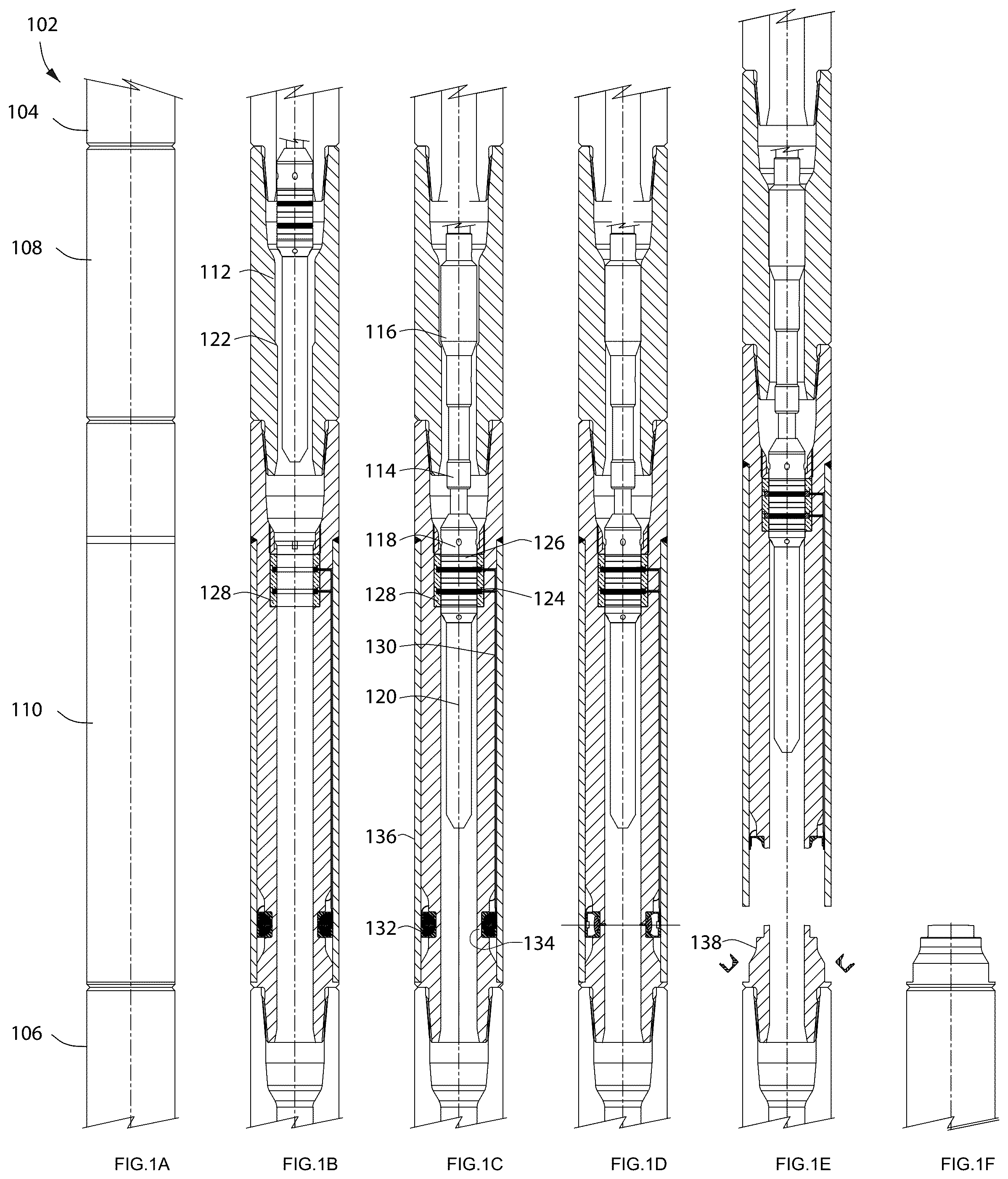 Patent US12139987 Figure 1 – Downhole tubular disconnect assemblies