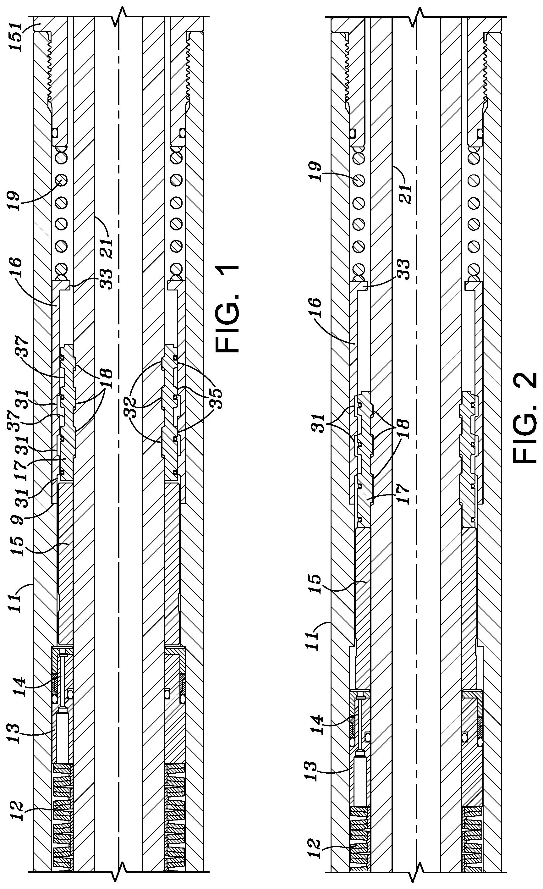 Patent US12139988 Figure 1 – Release lugs for a jarring device