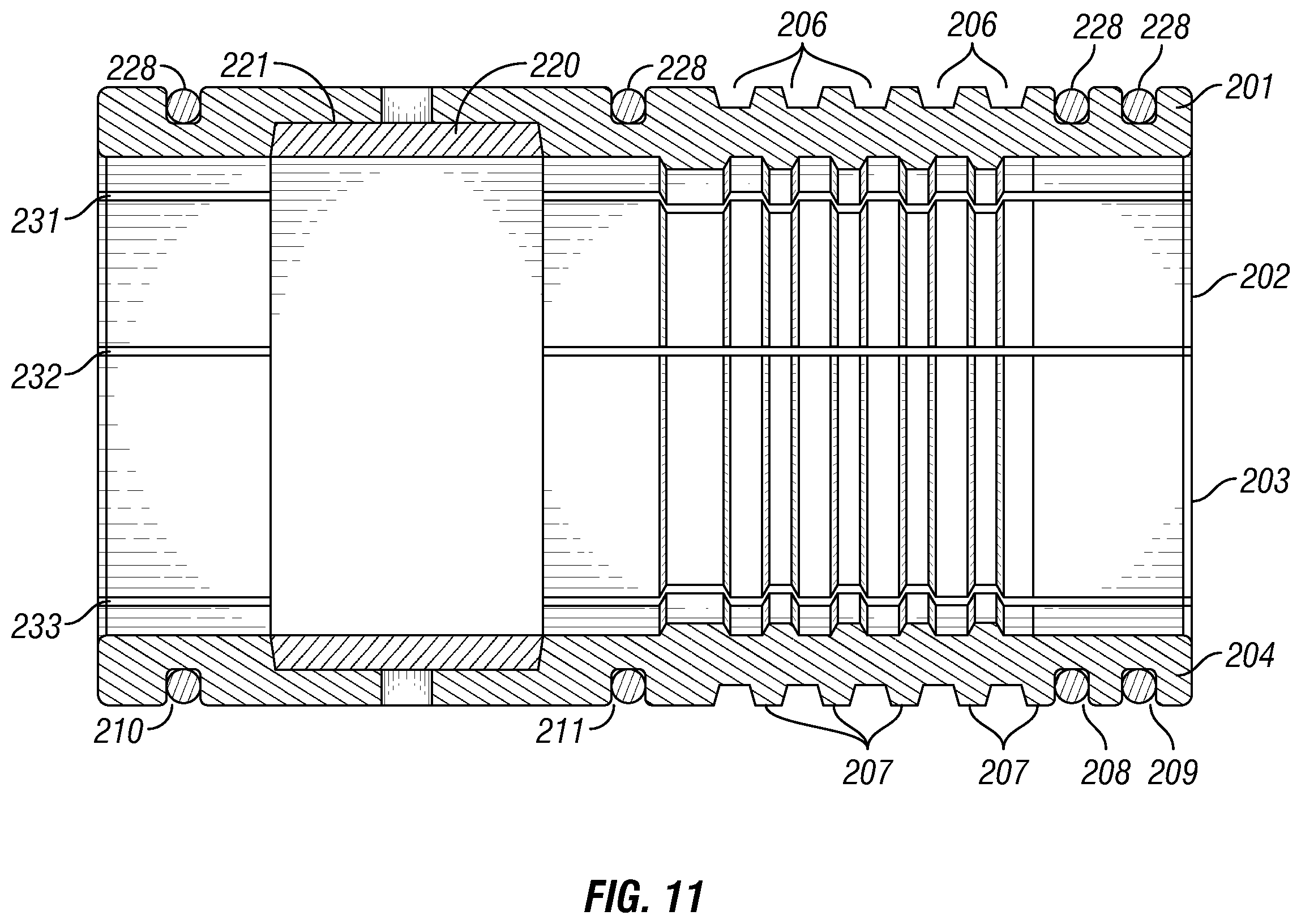 Patent US12139988 Figure 6 – Release lugs for a jarring device