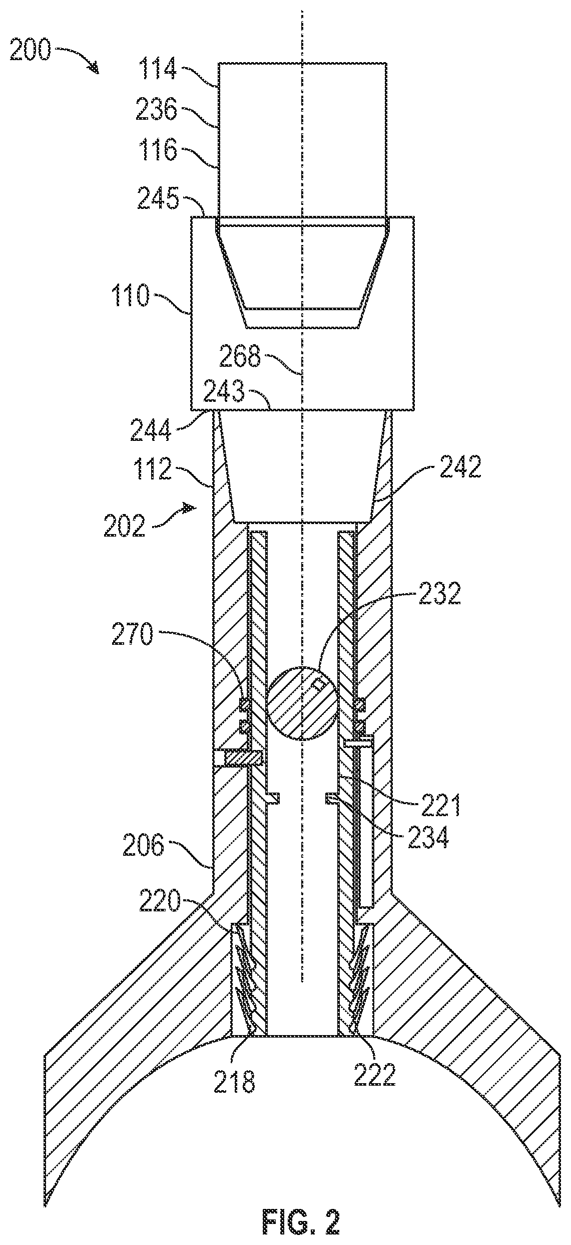 Patent US12139989 Figure 2 – Compaction and fishing spear for wireline lost downhole and method of use