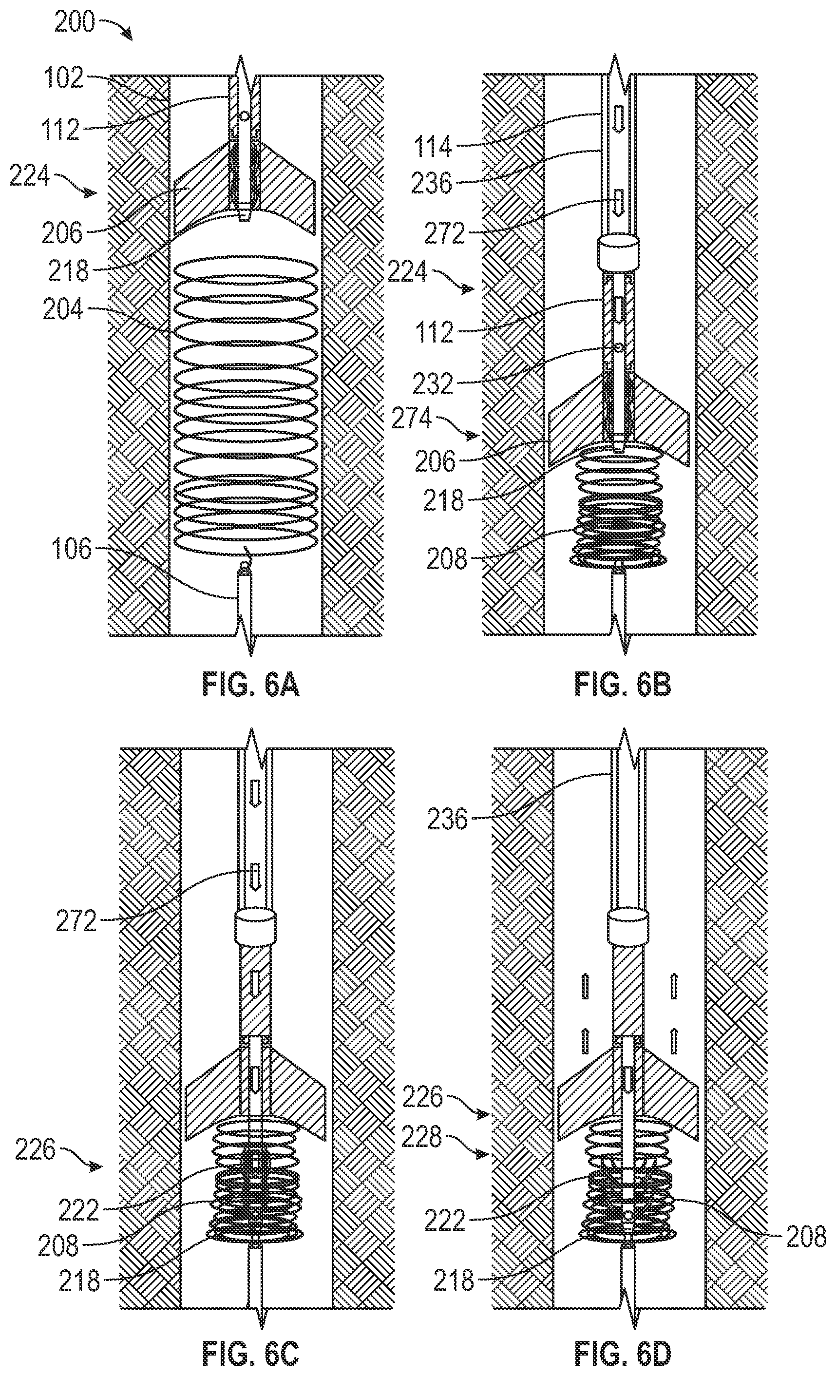 Patent US12139989 Figure 7 – Compaction and fishing spear for wireline lost downhole and method of use