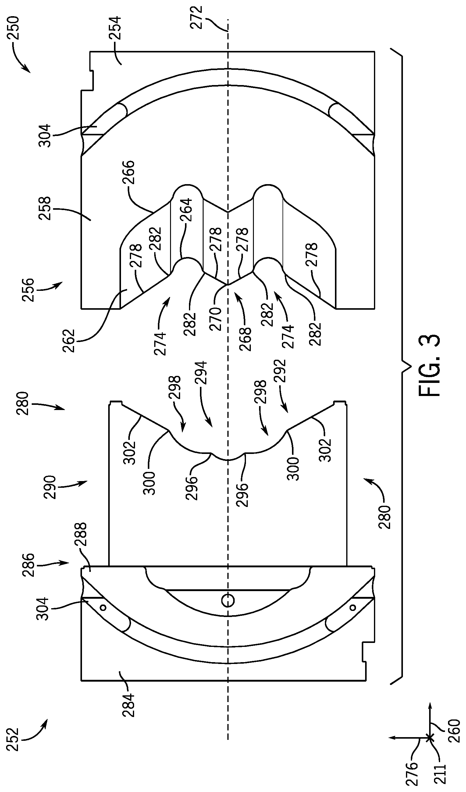 Patent US12139991 Figure 3 – Blowout preventer shearing ram