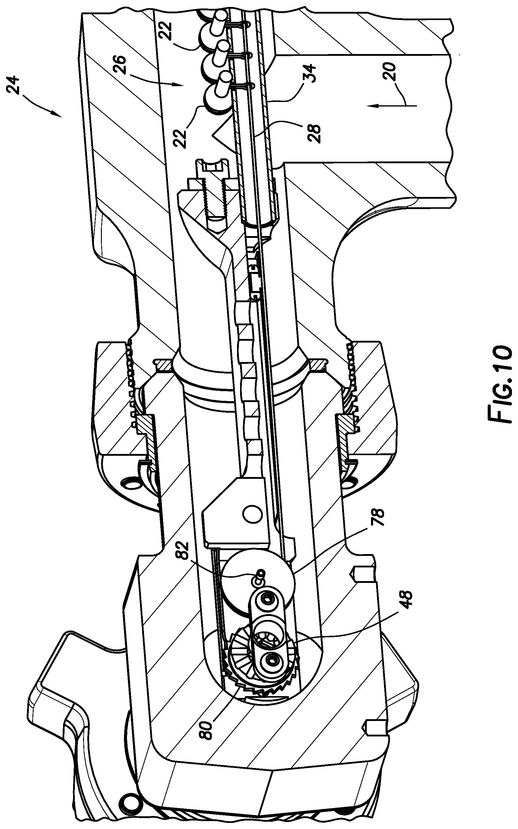 Patent US12139992 Figure 9 – Discrete plugging device launcher