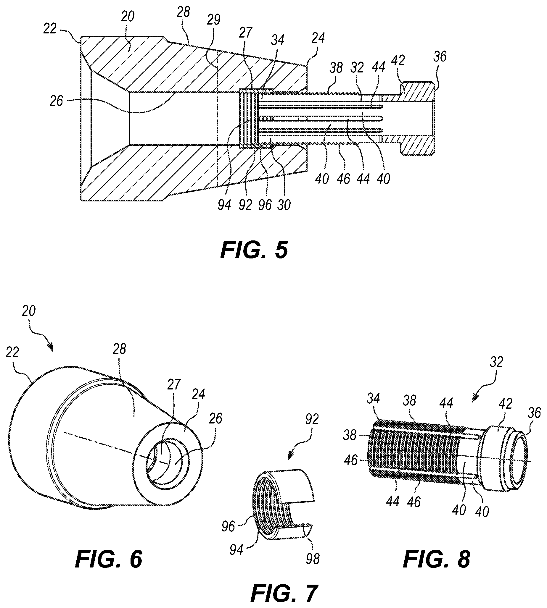 Patent US12139994 Figure 3 – Frac plug device with an anchor mandrel assembly for a locked set configuration