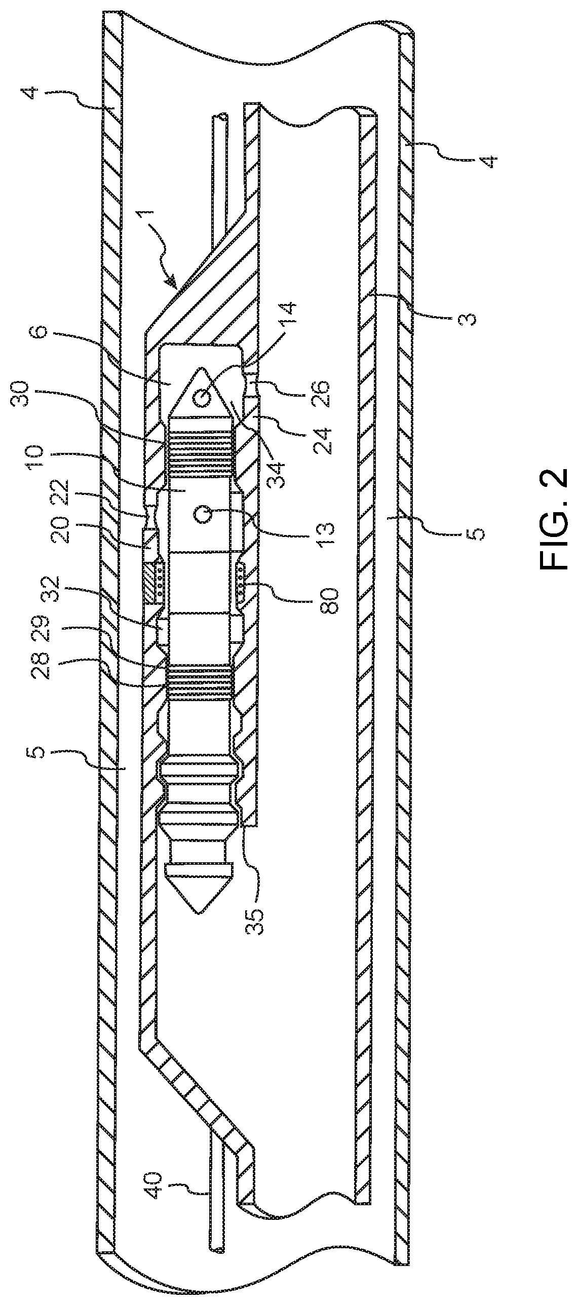 Patent US12139998 Figure 2 – Downhole control arrangement, valve arrangement, side pocket mandrel, and method for operating a downhole valve arrangement