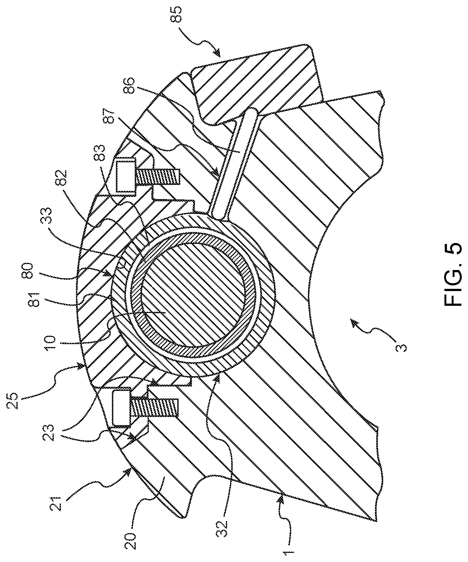 Patent US12139998 Figure 5 – Downhole control arrangement, valve arrangement, side pocket mandrel, and method for operating a downhole valve arrangement