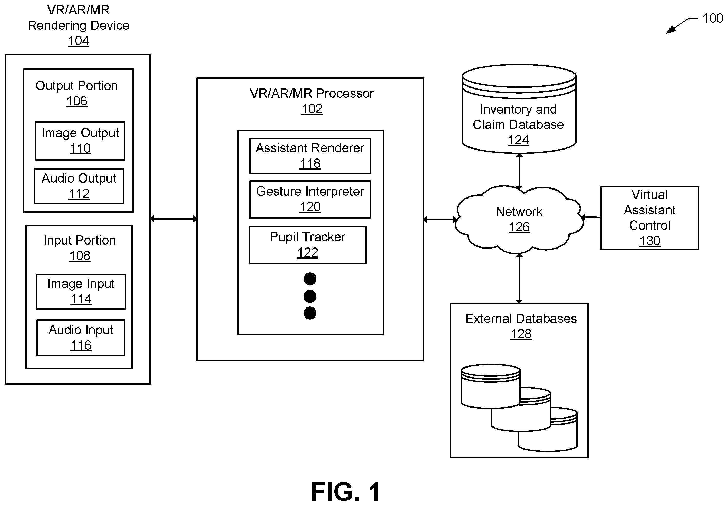 Patent US12142039 — Interactive insurance inventory and claim generation — Figure 1