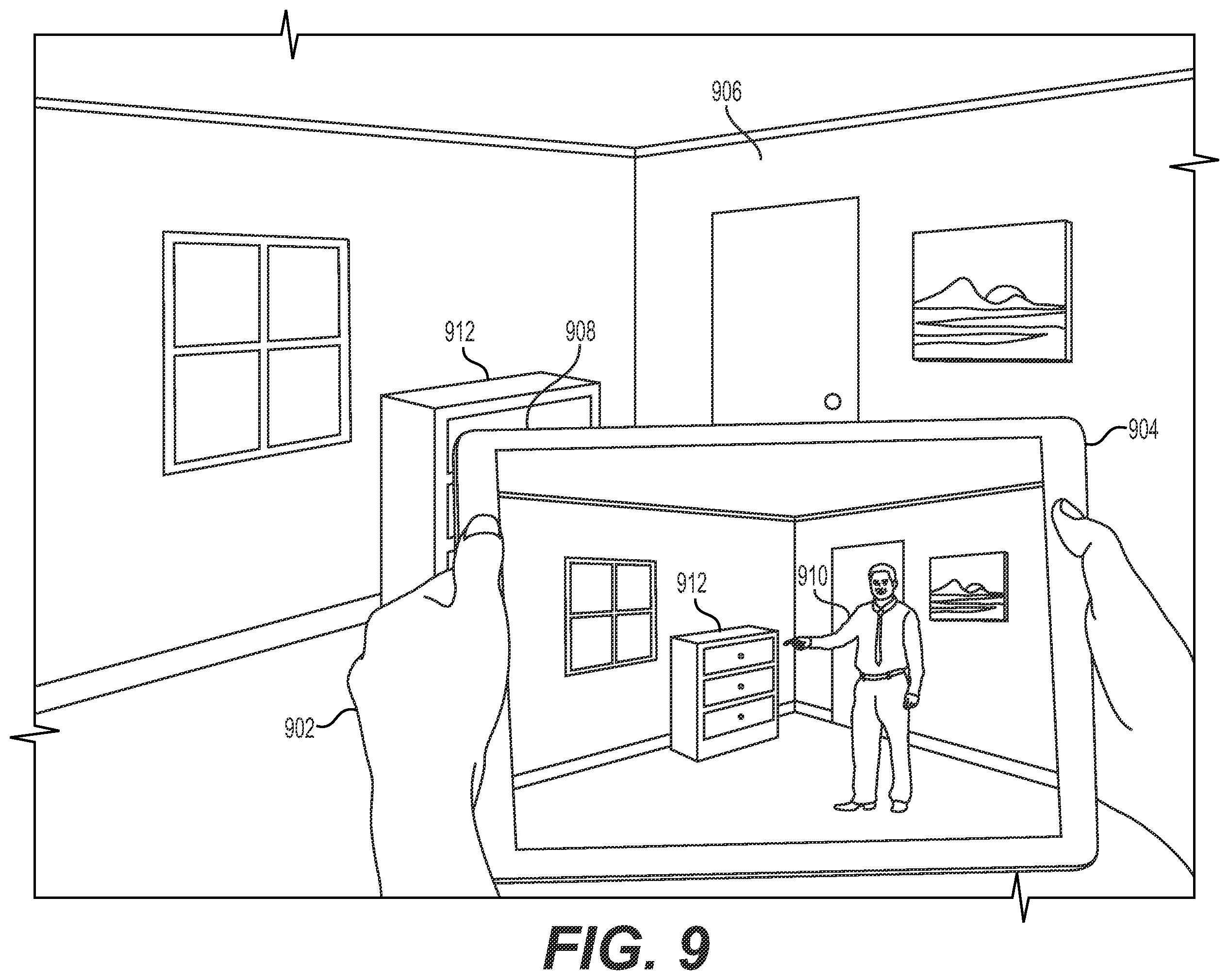 Patent US12142039 Figure 9 – Interactive insurance inventory and claim generation