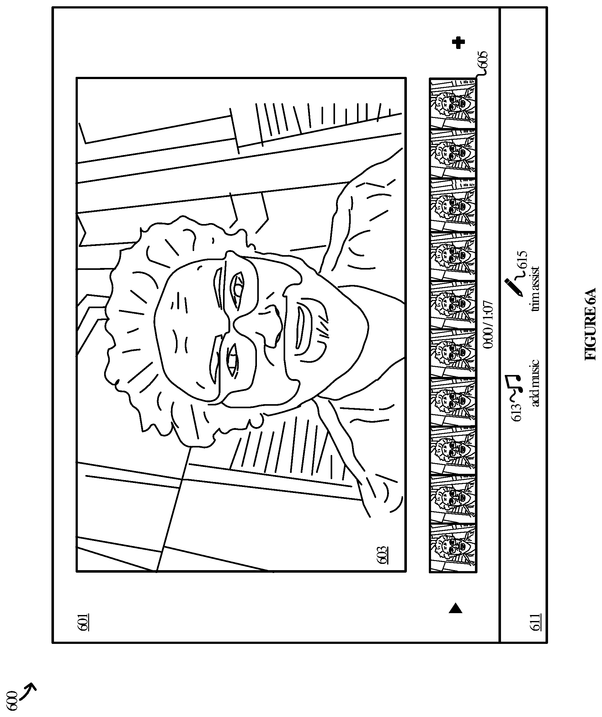 Patent US12142303 Figure 8 – Enhanced trim assistance for video editing environments