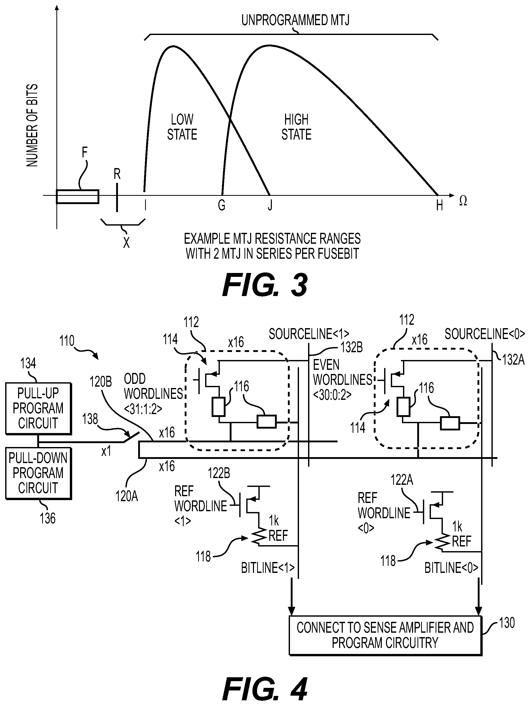 Patent US12142309 Figure 2 – Low resistance MTJ antifuse circuitry designs and methods of operation