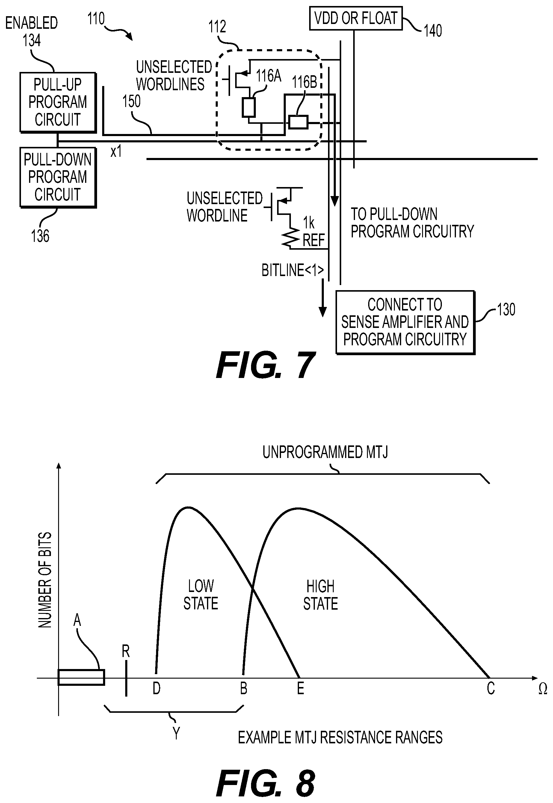Patent US12142309 Figure 4 – Low resistance MTJ antifuse circuitry designs and methods of operation