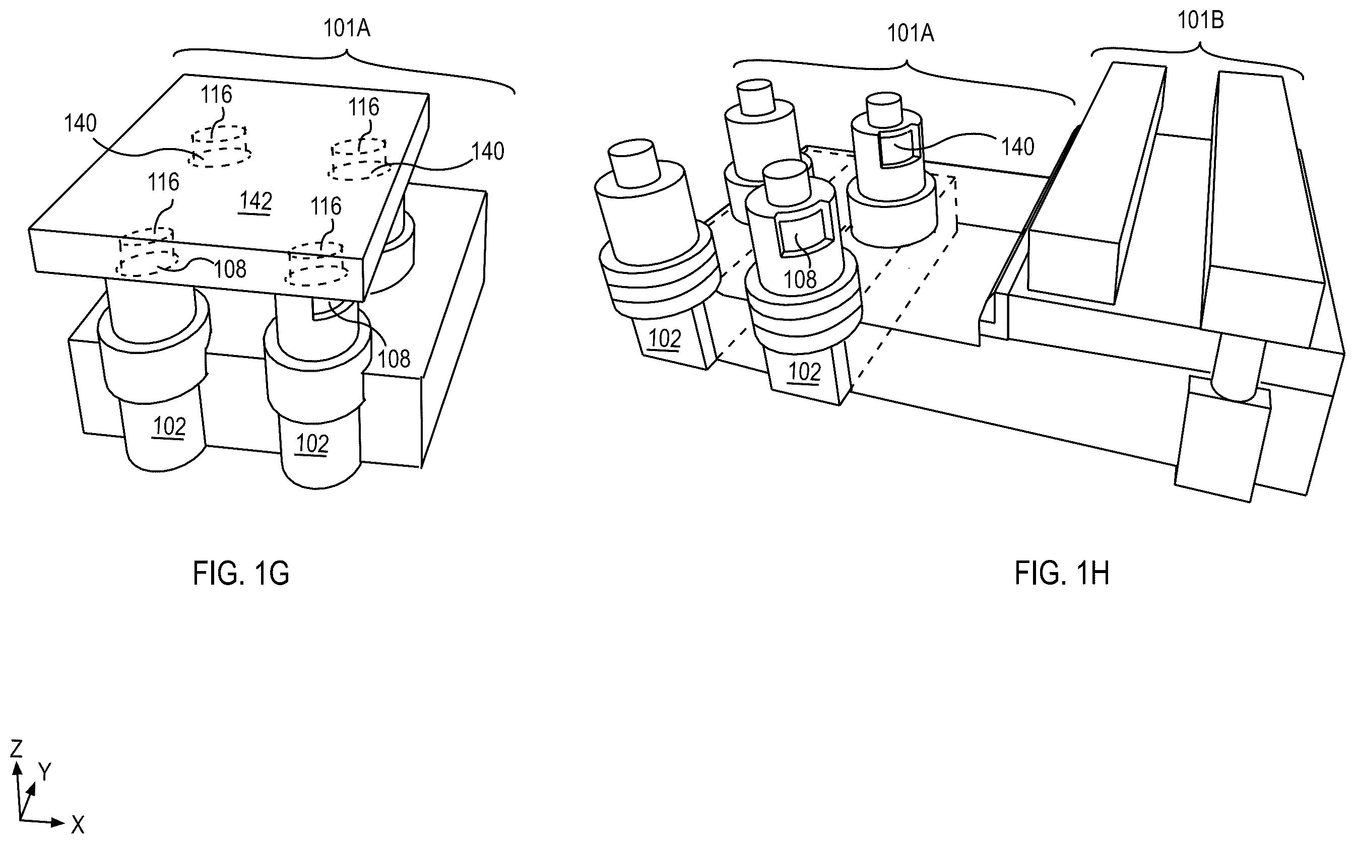 Patent US12142310 Figure 3 – Method of fabricating pedestal based memory devices using pocket integration